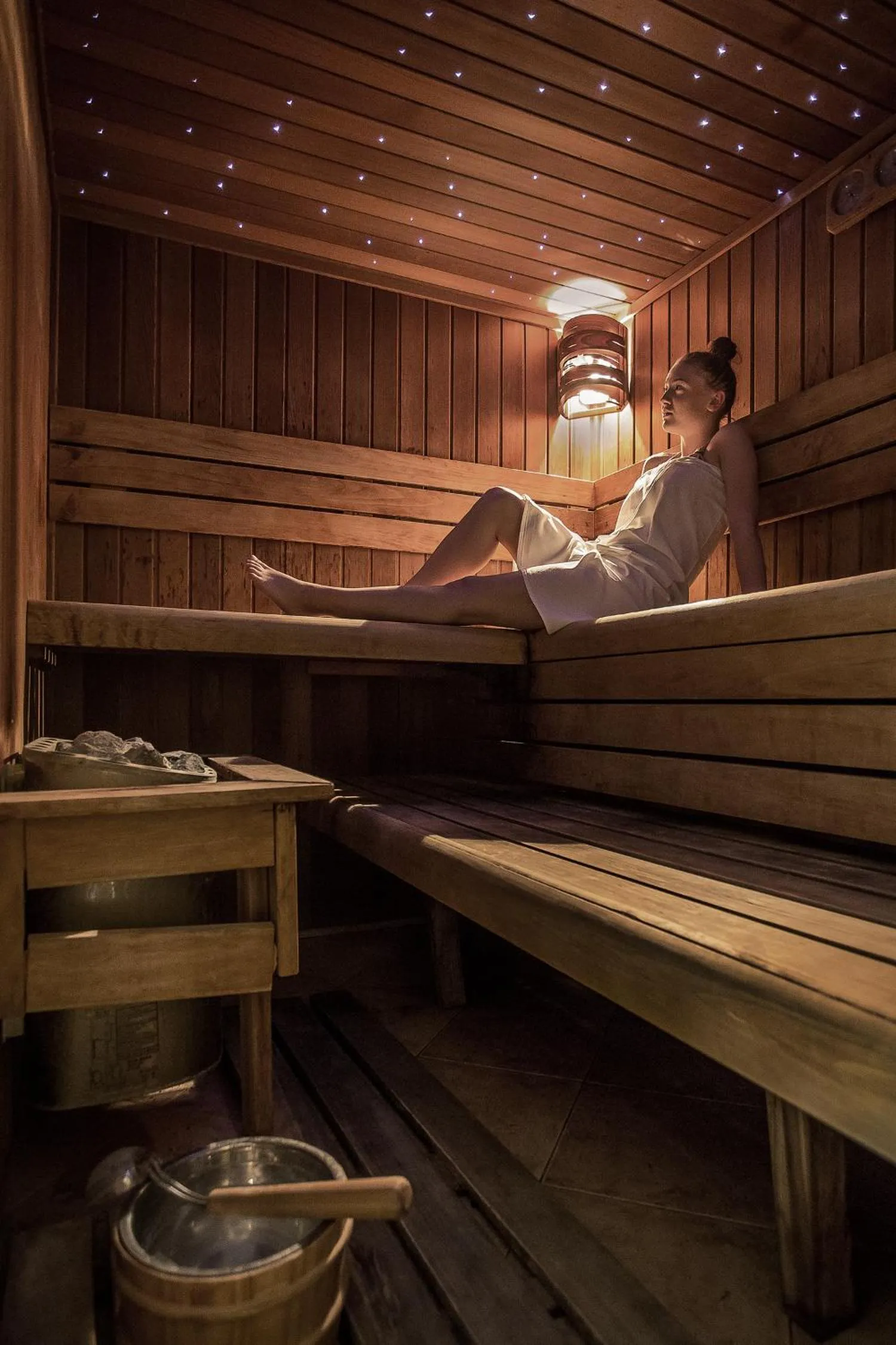 Sauna in Wellness Hotel Laroba