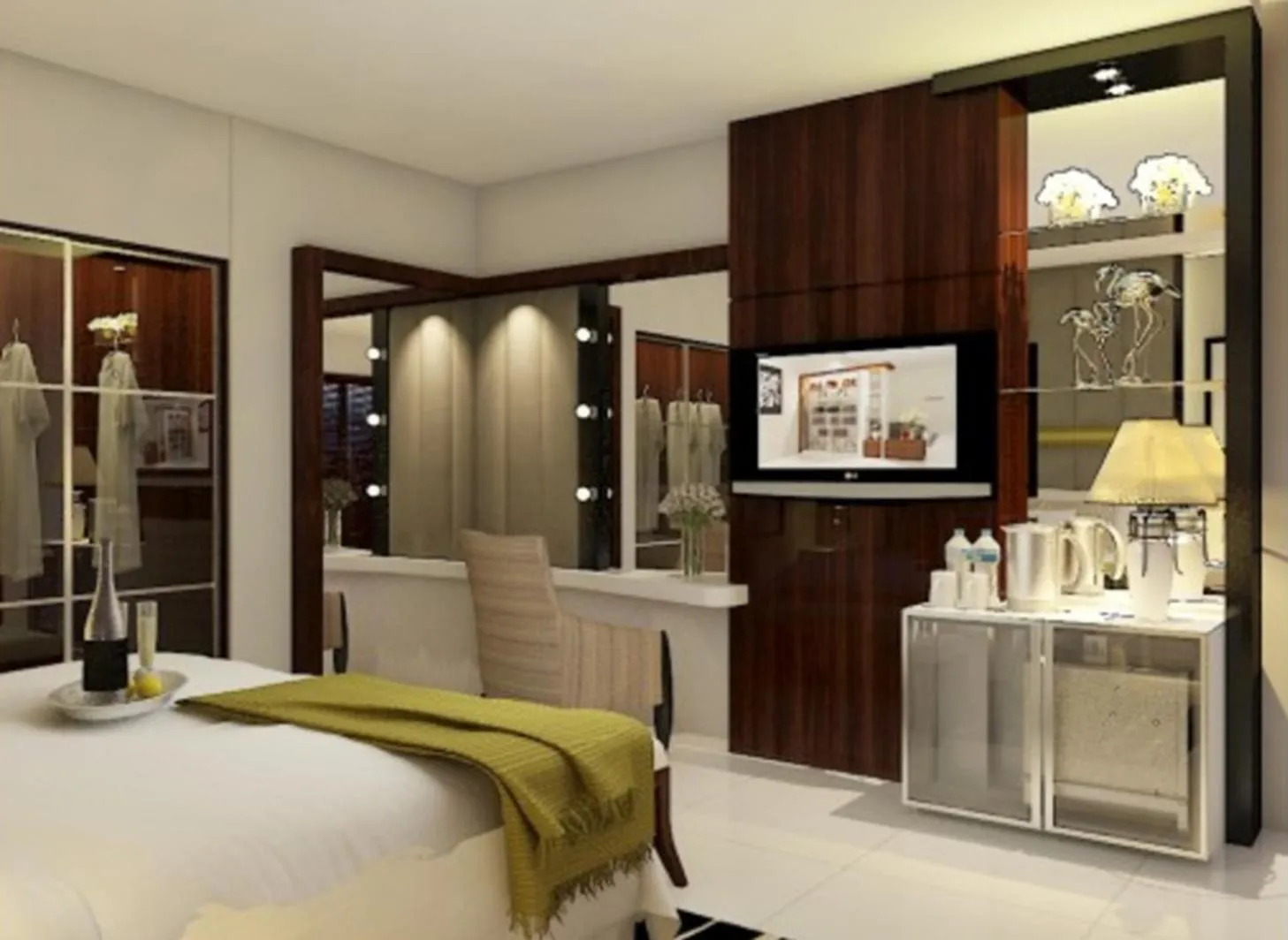 Bed in Grand Harvest Resort & Villas