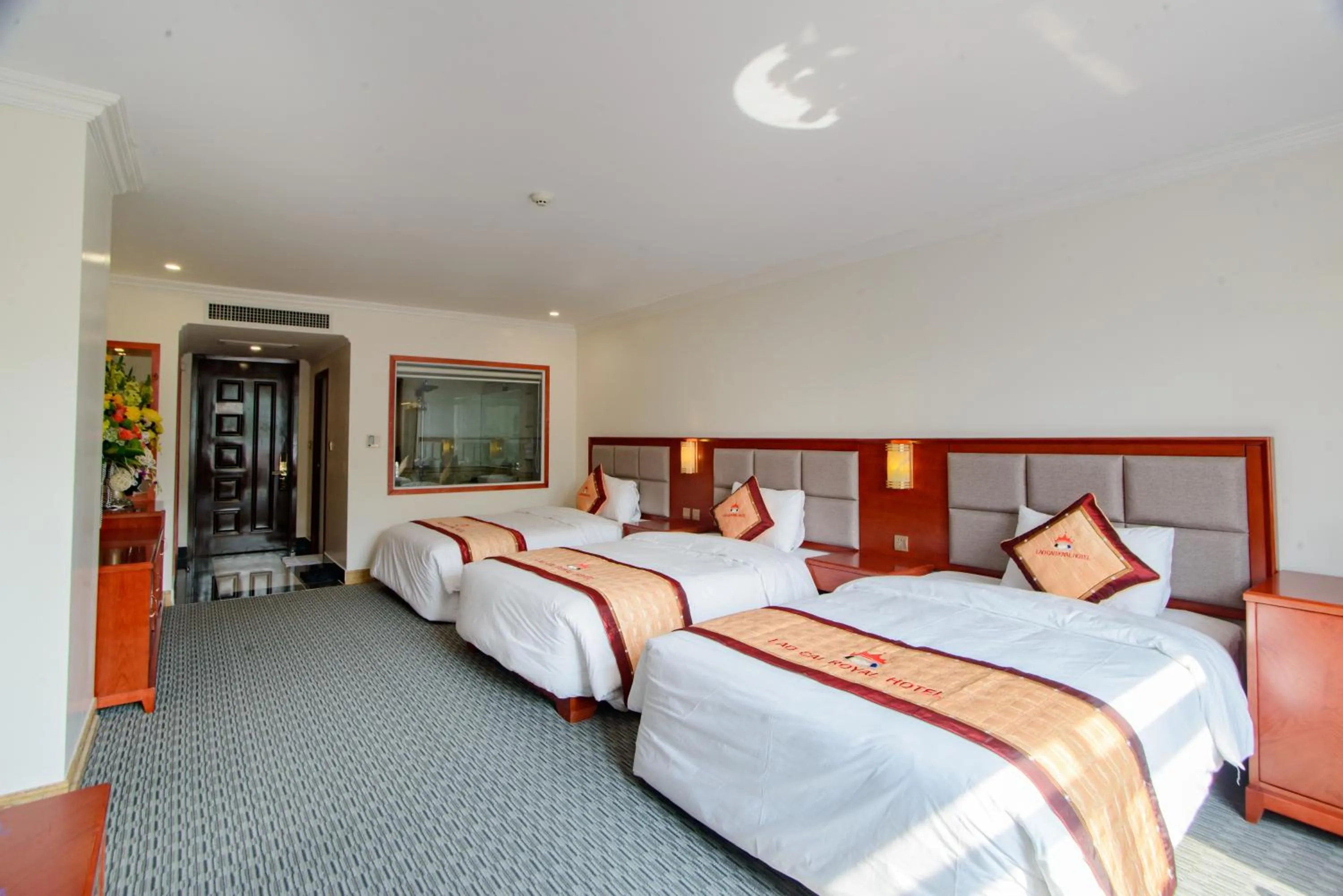 Photo of the whole room, Bed in Lao Cai Royal Hotel