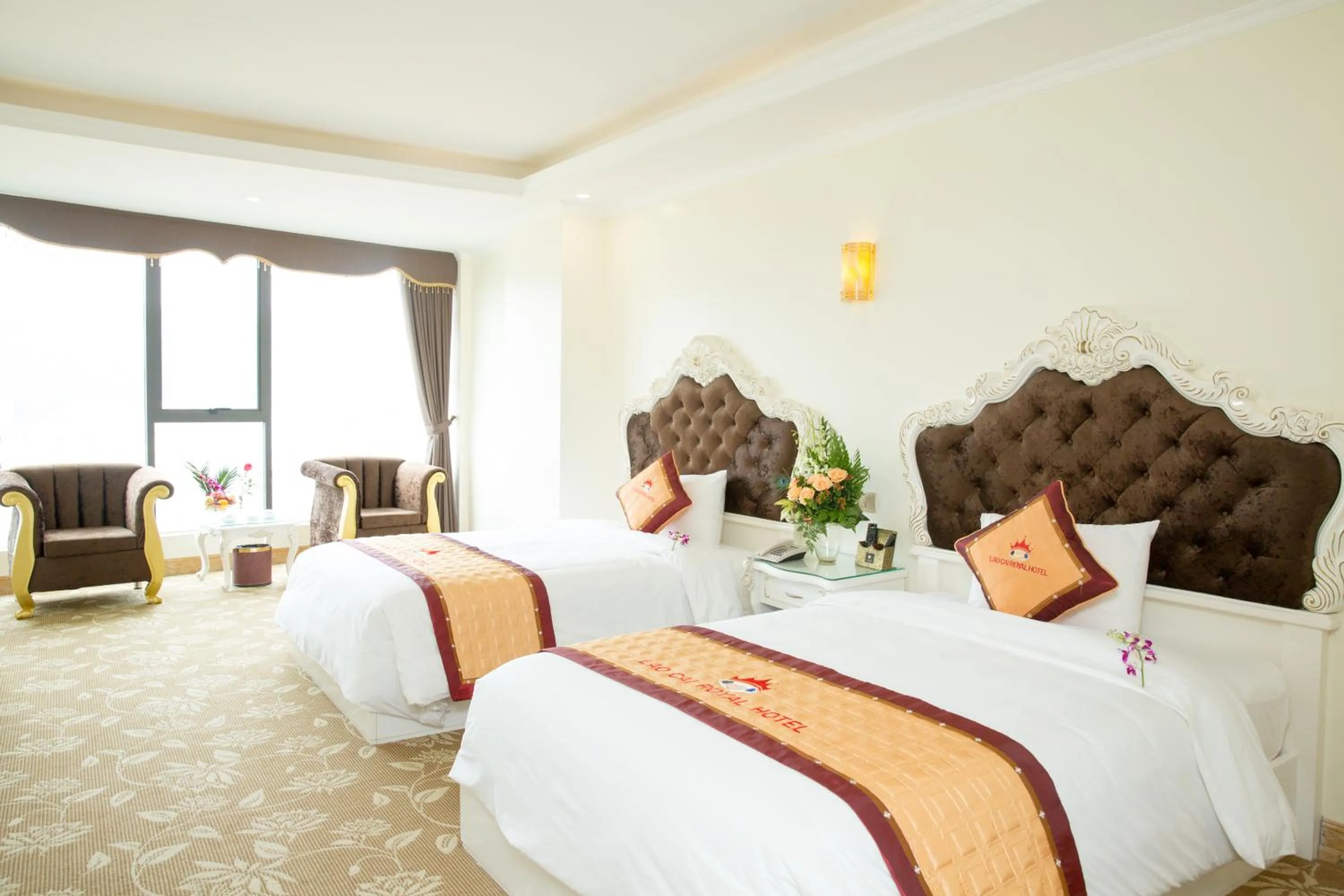 Bedroom, Bed in Lao Cai Royal Hotel