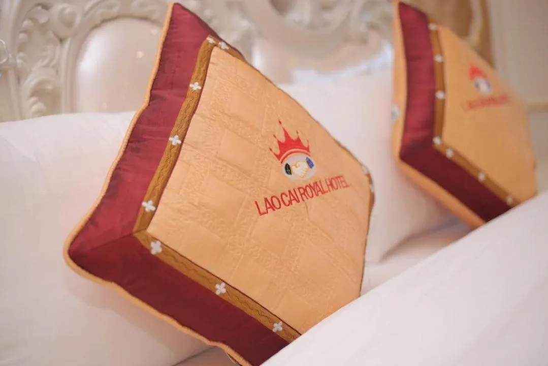 Bed in Lao Cai Royal Hotel