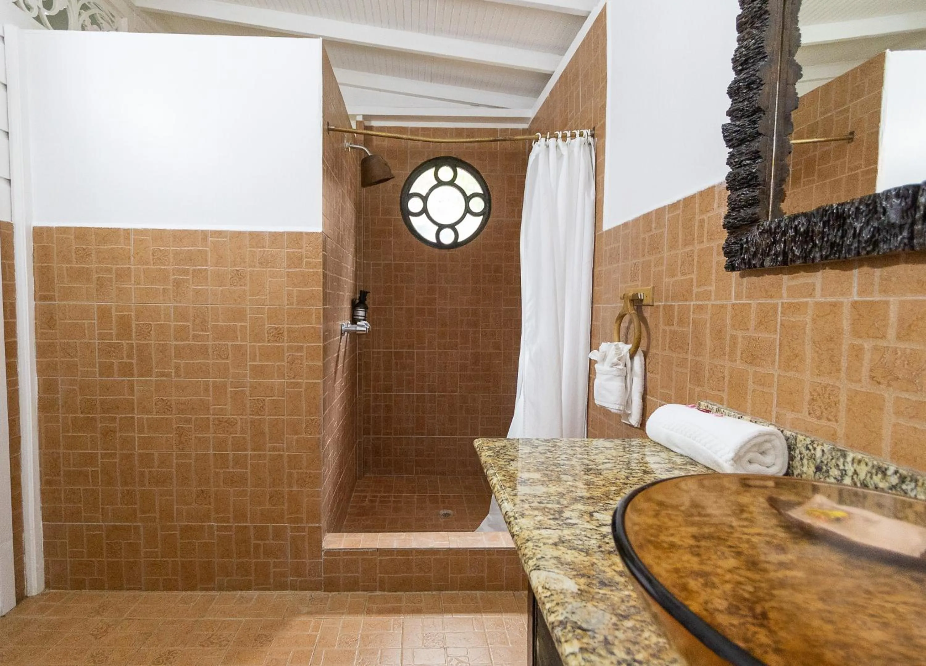 Bathroom in Fond Doux Eco Resort