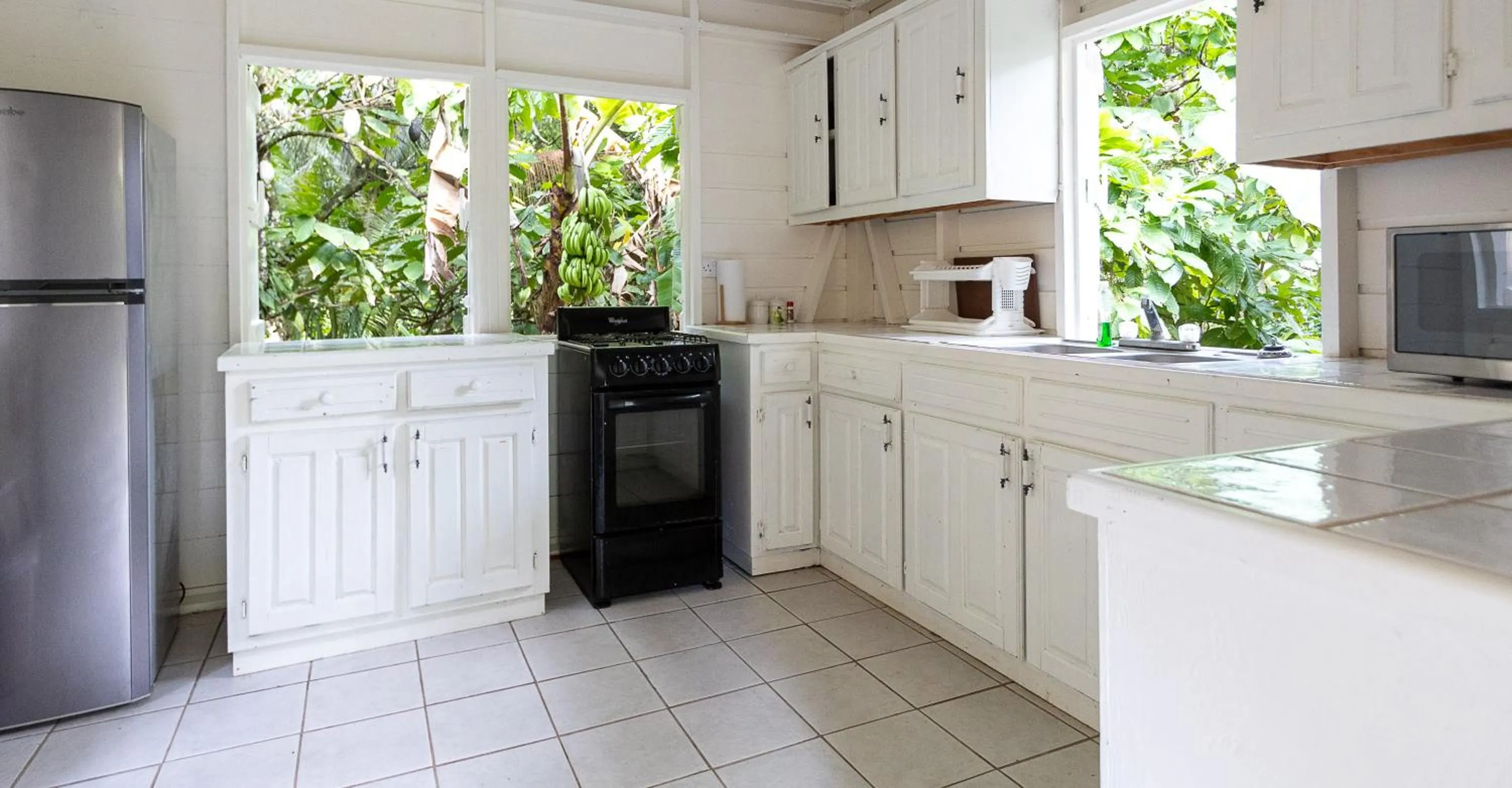 Kitchen or kitchenette in Fond Doux Eco Resort
