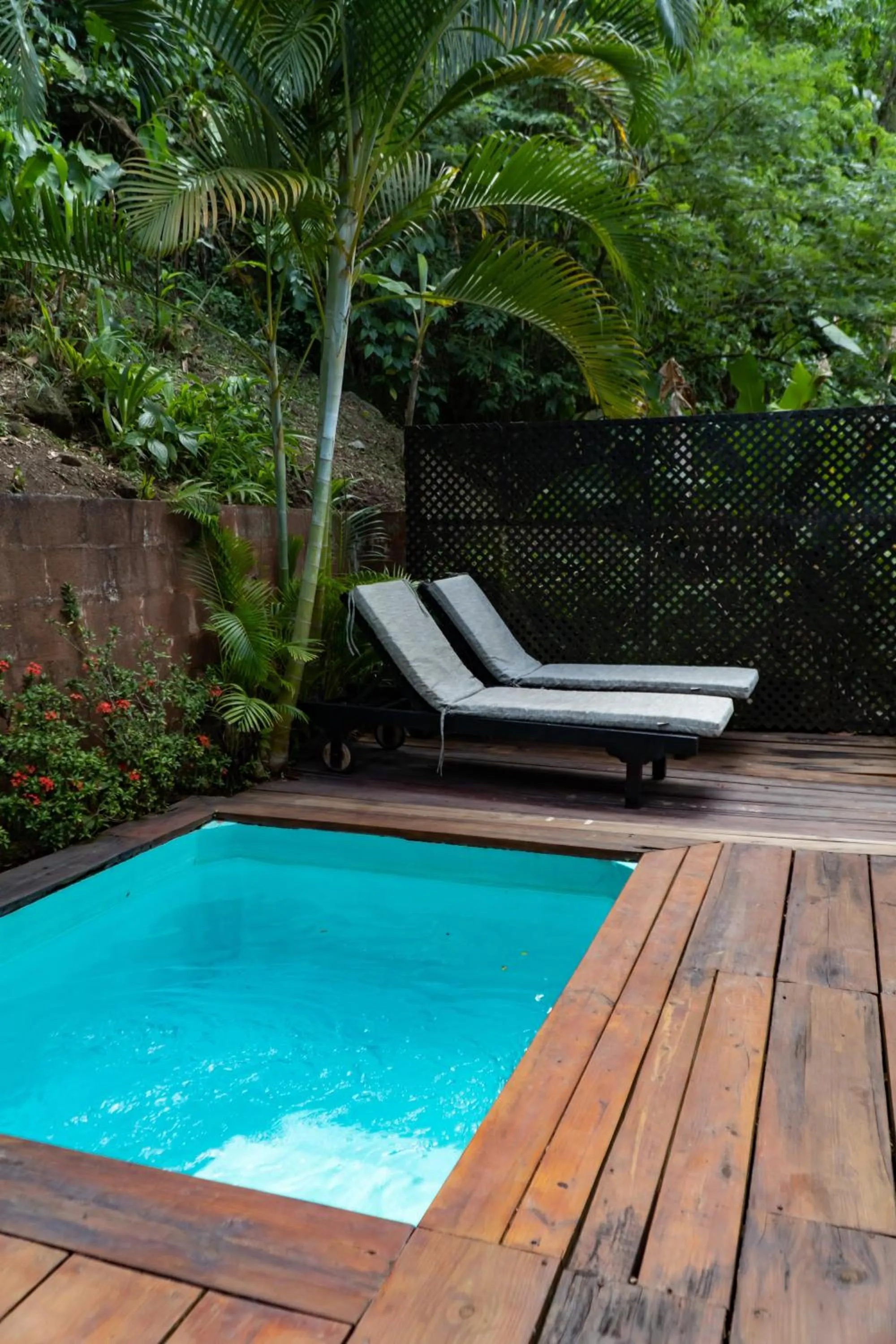 Swimming pool in Fond Doux Eco Resort