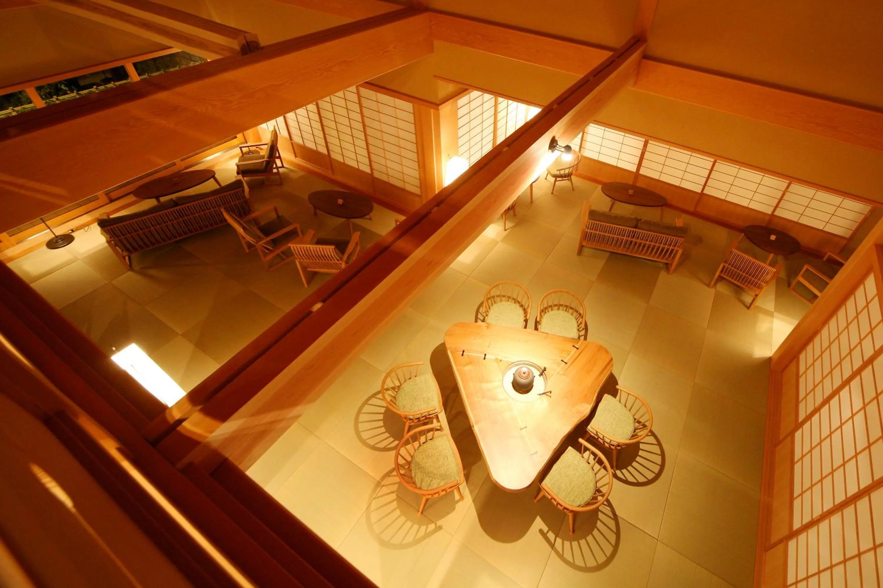 Dining area in TAKITEI Riverside Onsen ーA Hidden Ryokan in Kanazawaー