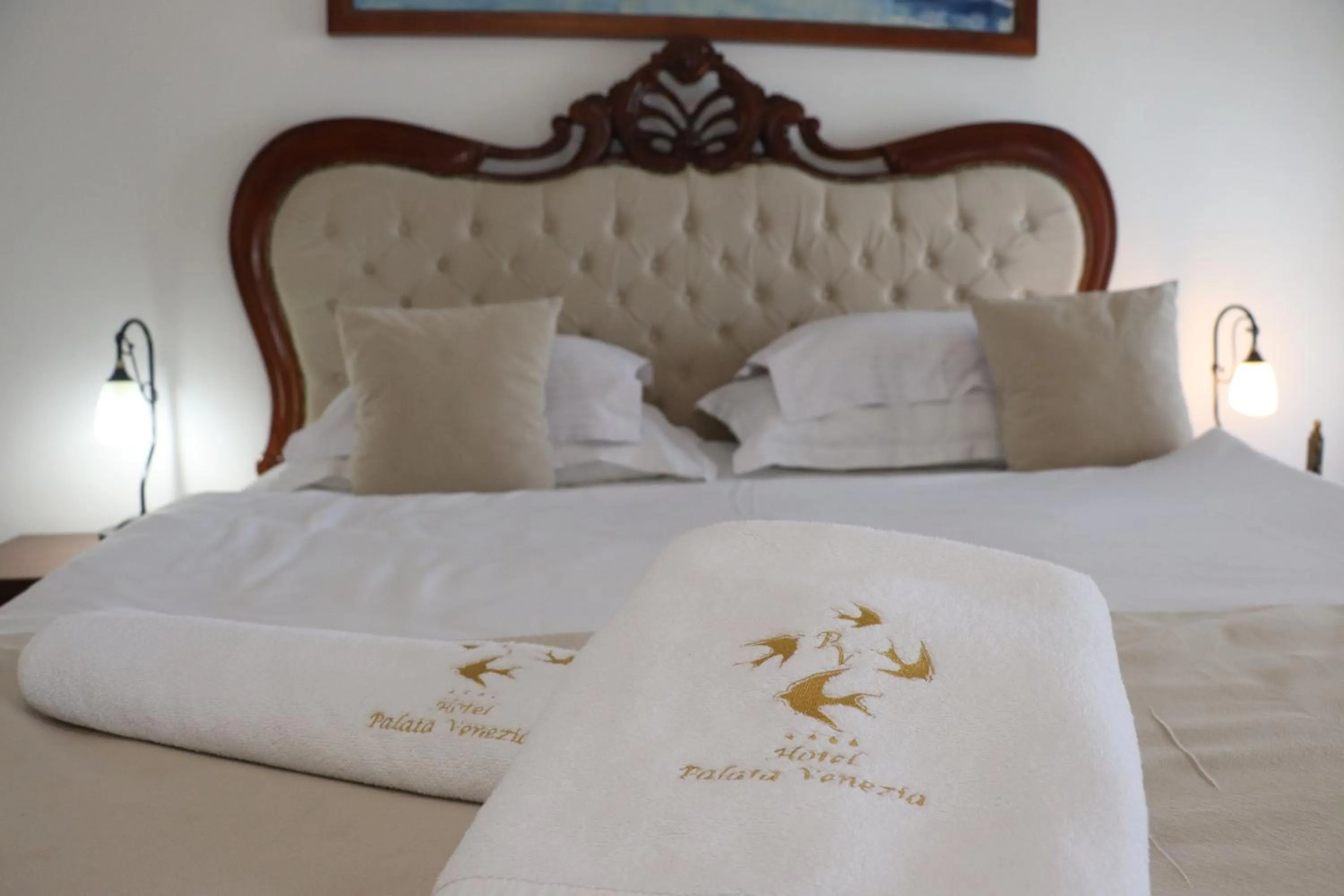 Bed in Hotel Palata Venezia