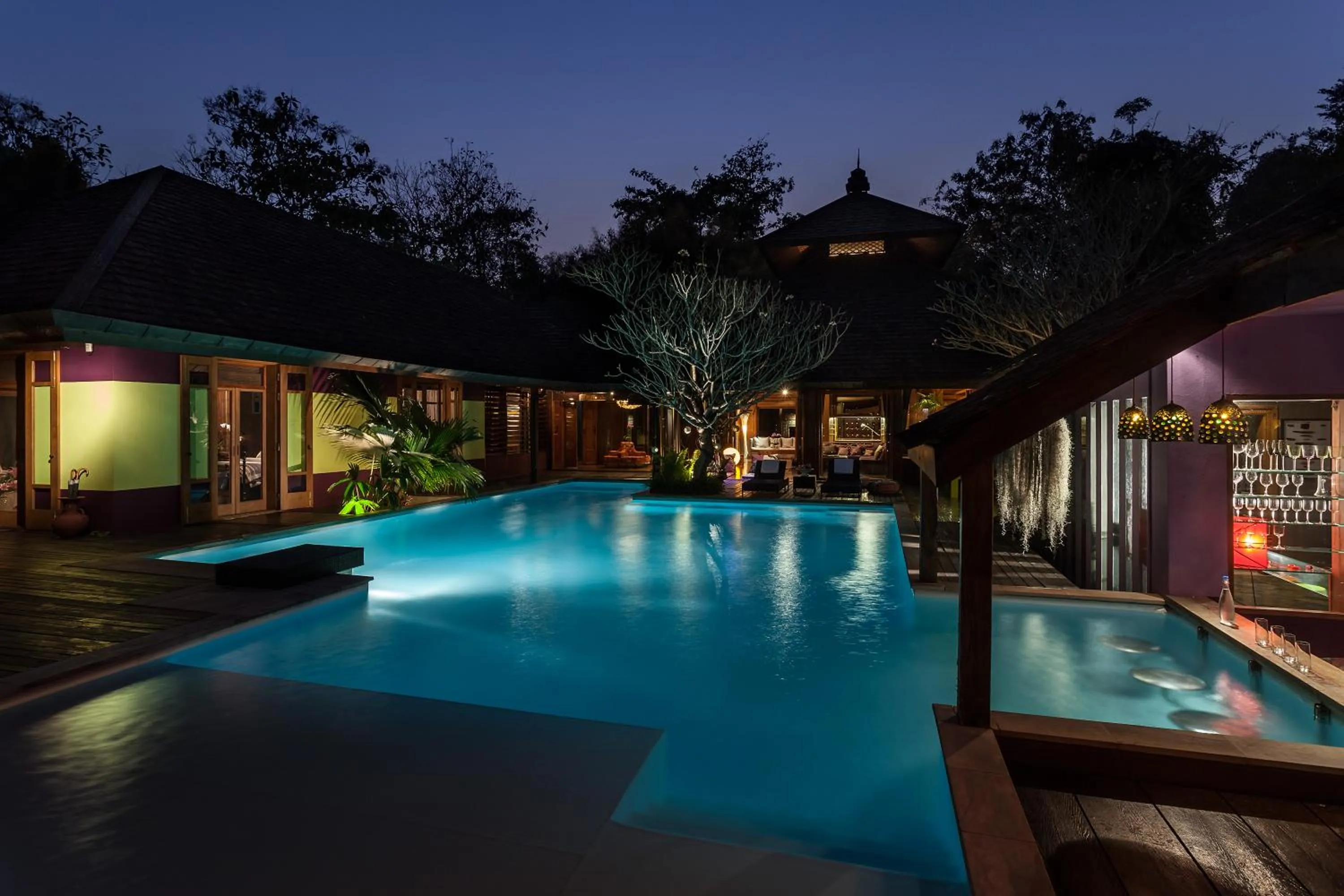 Swimming pool in Chandra Residence