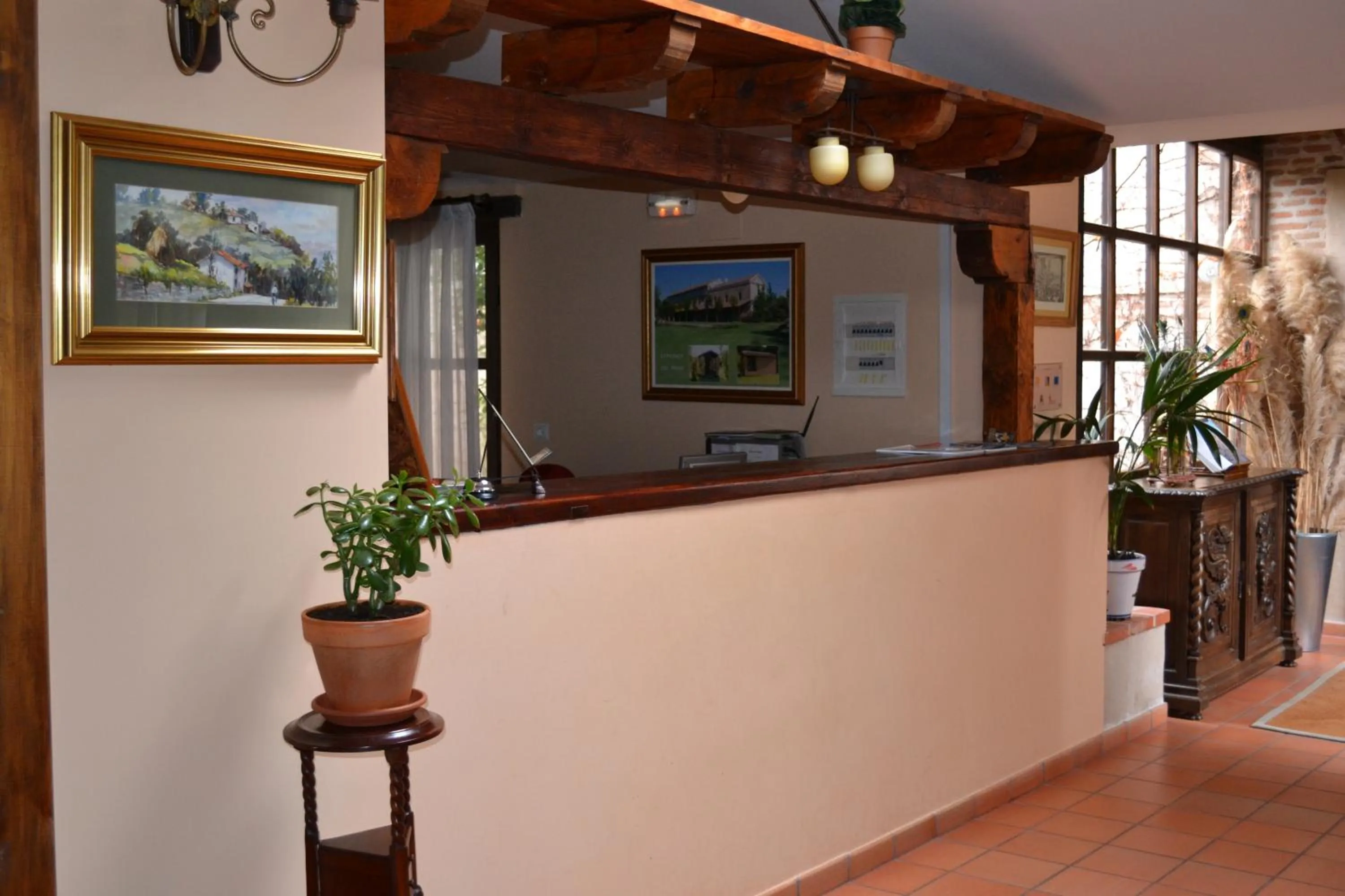 Lobby or reception in La Posada Real del Pinar