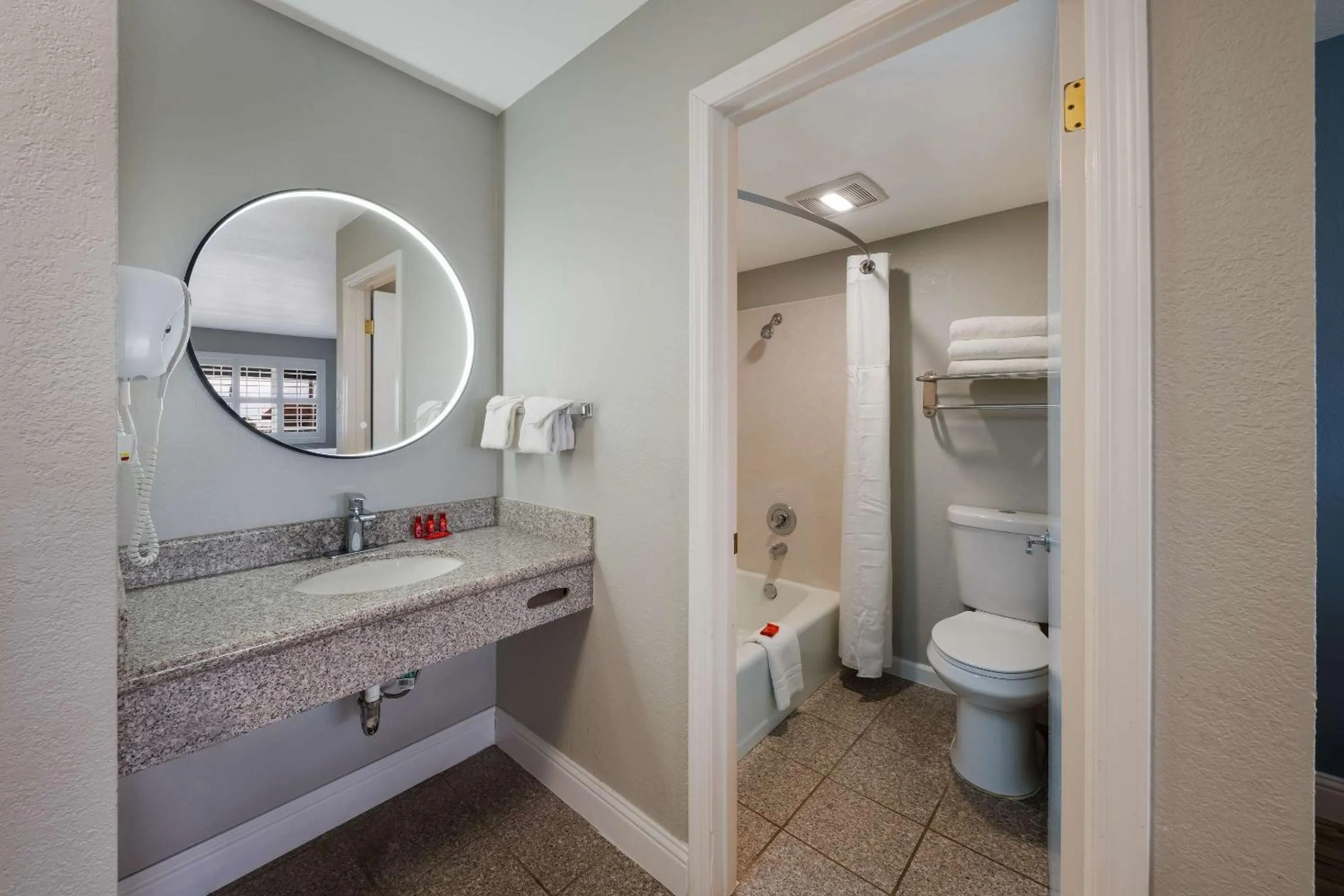 Bedroom in Pacific Coast Roadhouse - SureStay Collection by Best Western