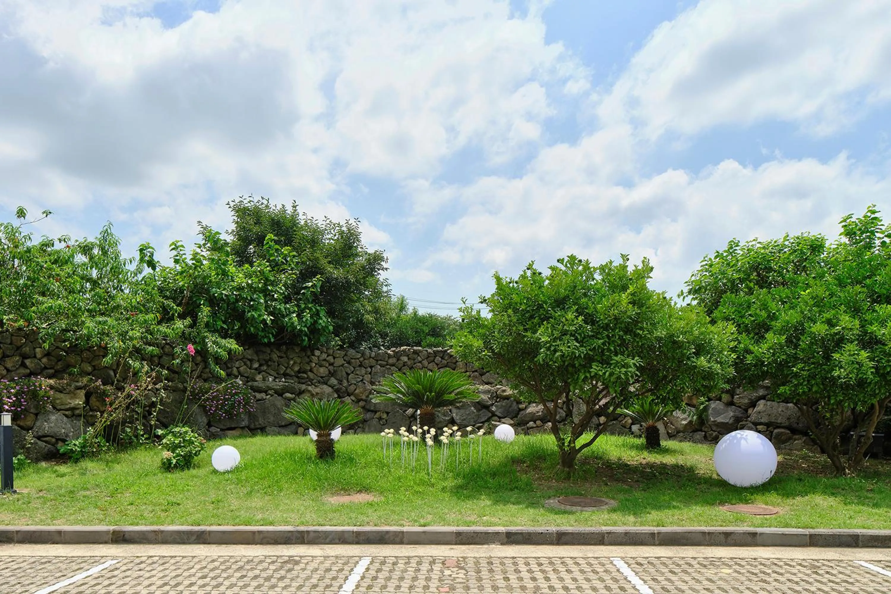 Garden in Shin Shin Hotel Jeju City