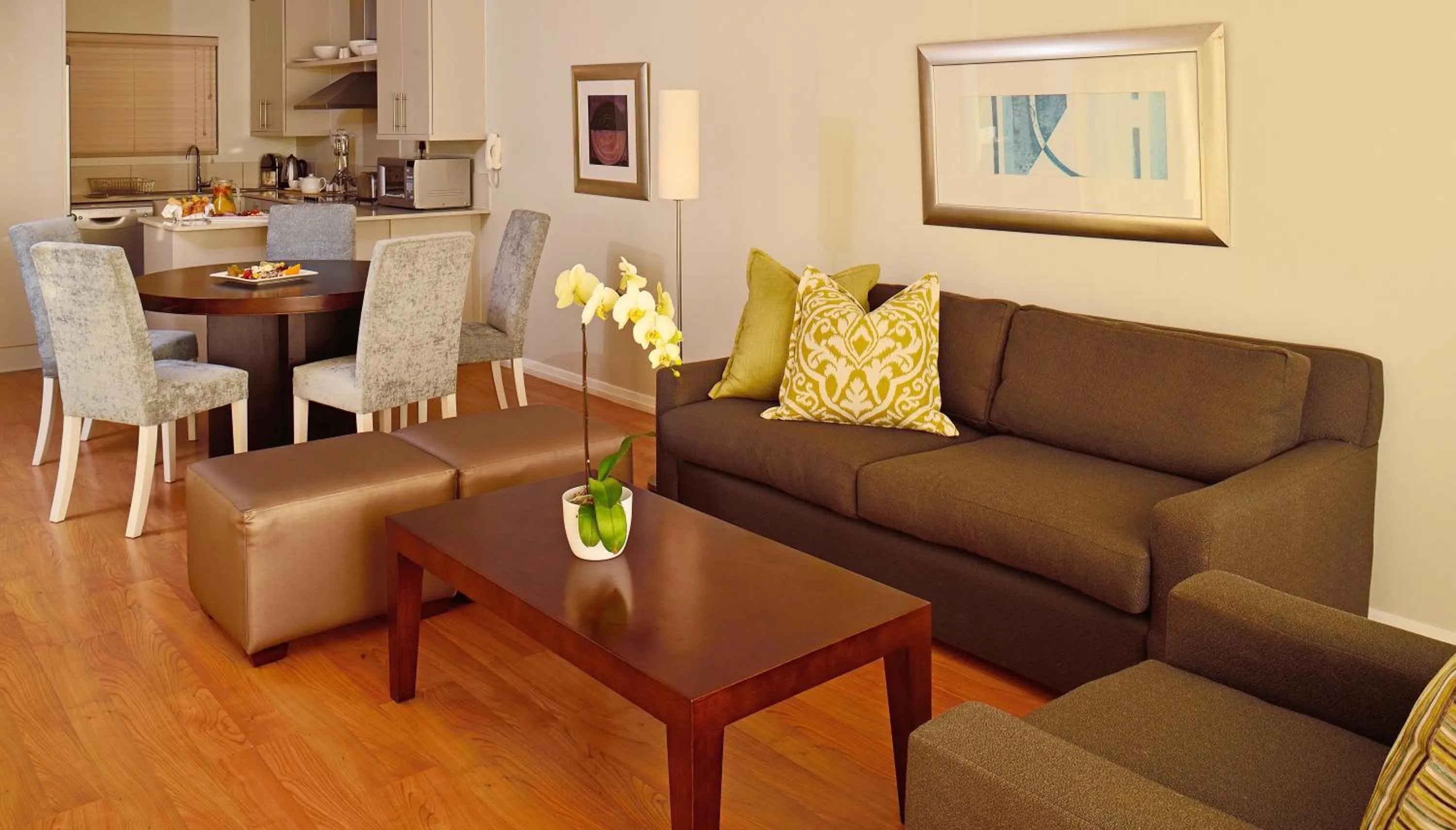 Living room in Lagoon Beach Hotel Apartments