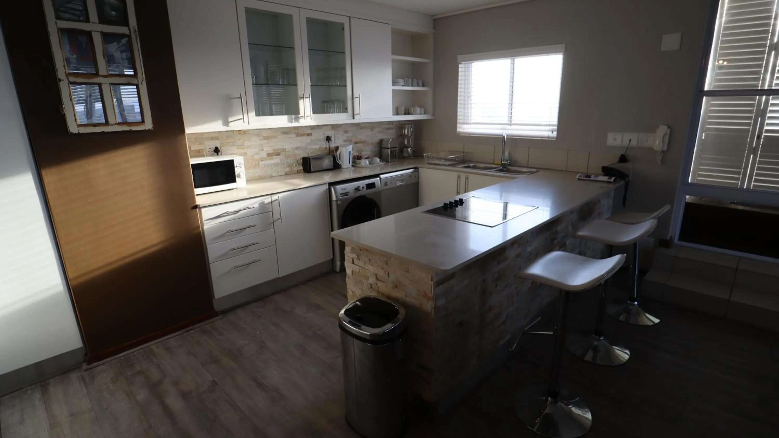 Kitchen or kitchenette in Lagoon Beach Hotel Apartments