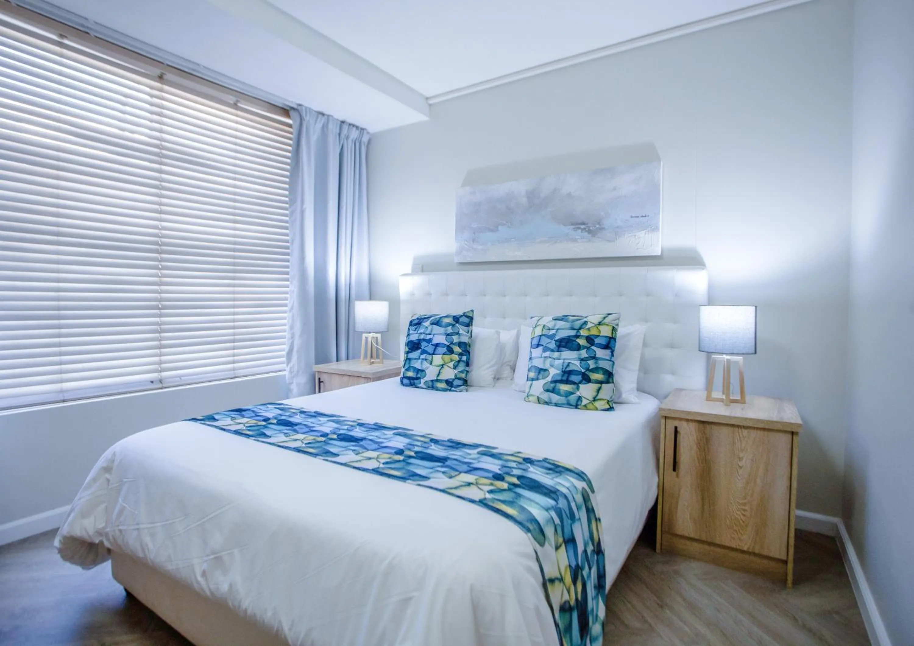 Bed in Lagoon Beach Hotel Apartments