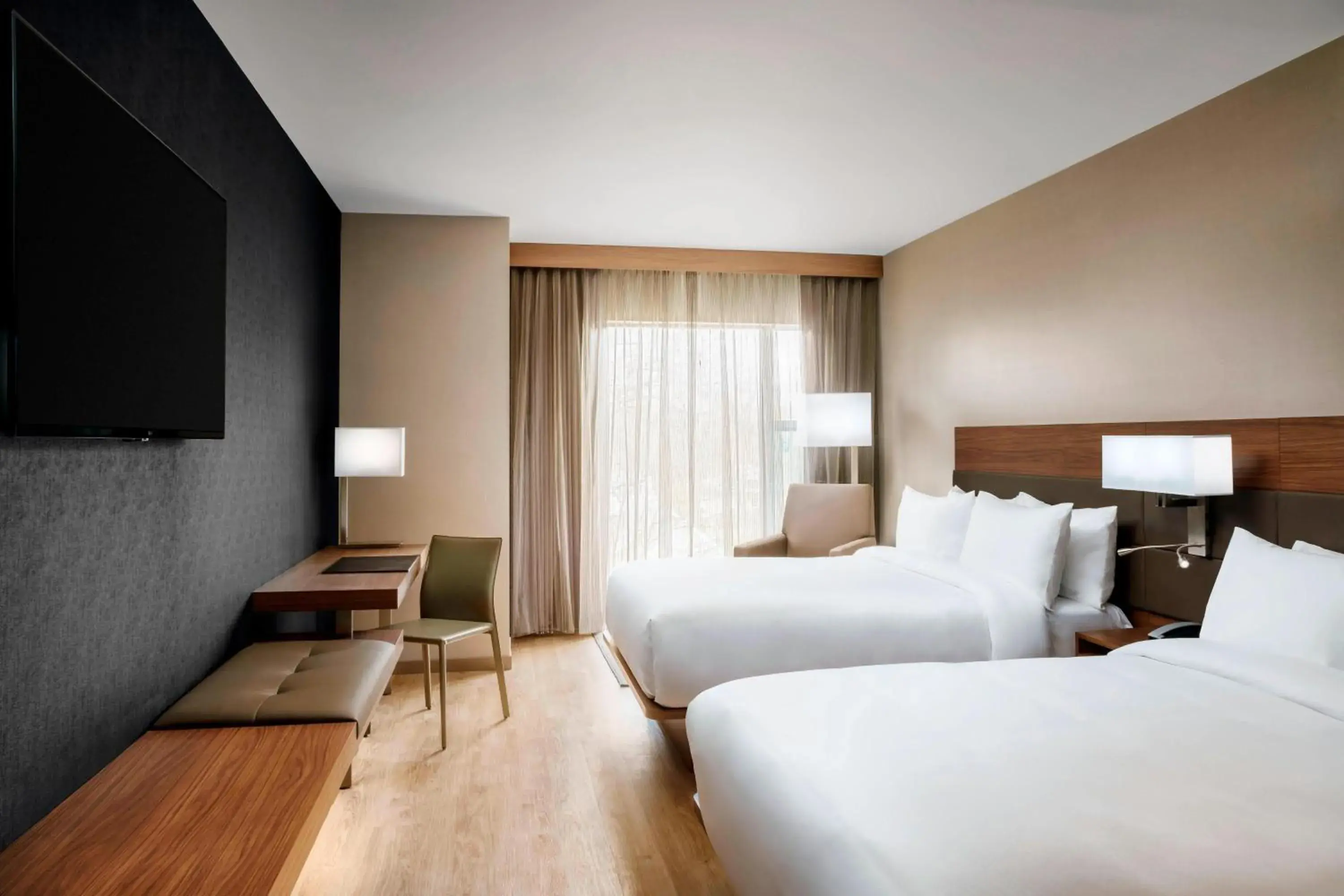 Queen Room with Two Queen Beds - High Floor in AC Hotel by Marriott Chapel Hill Downtown Queen Room with Two Queen Beds - High Floor in AC Hotel by Marriott Chapel Hill Downtown