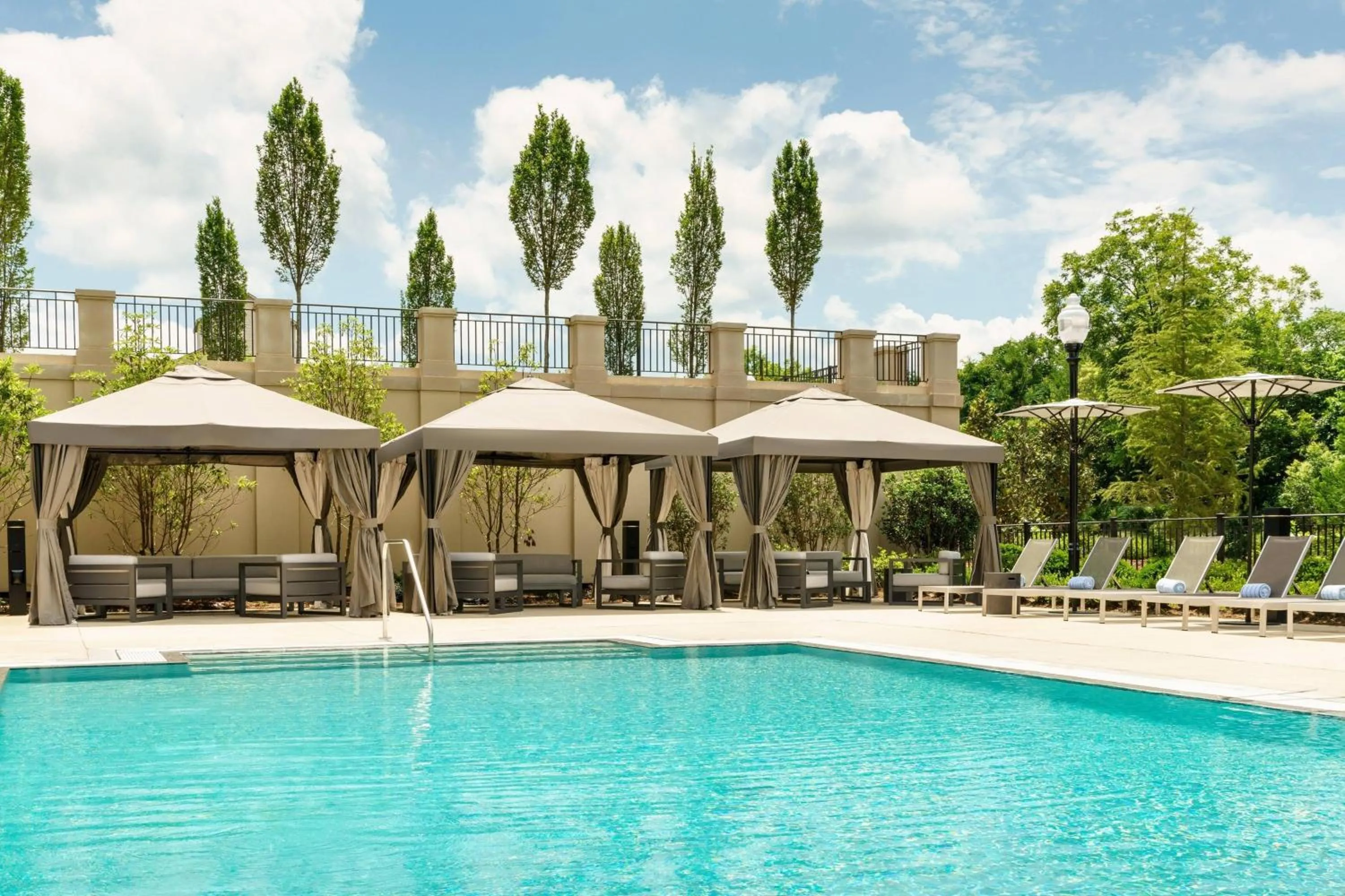 Swimming pool in AC Hotel by Marriott Spartanburg