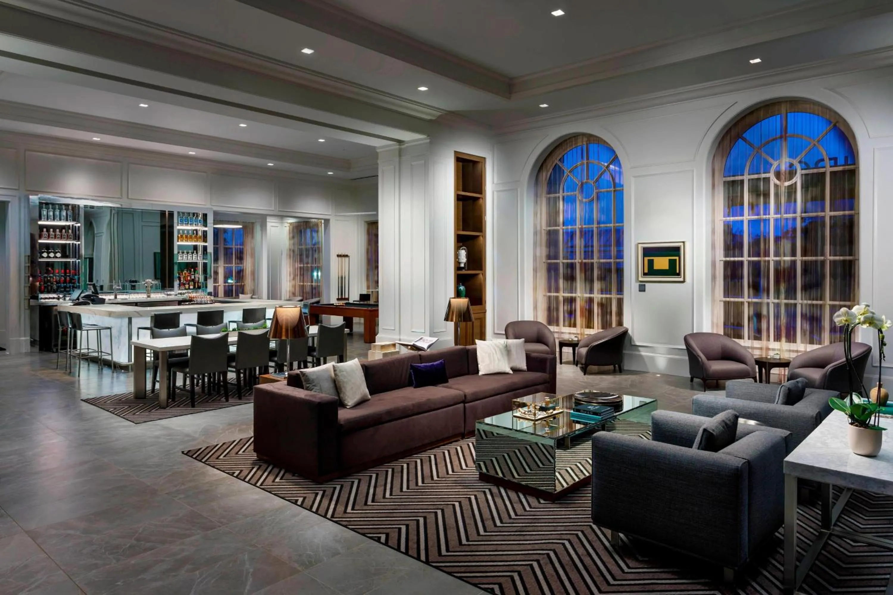 Lobby or reception in AC Hotel by Marriott Spartanburg