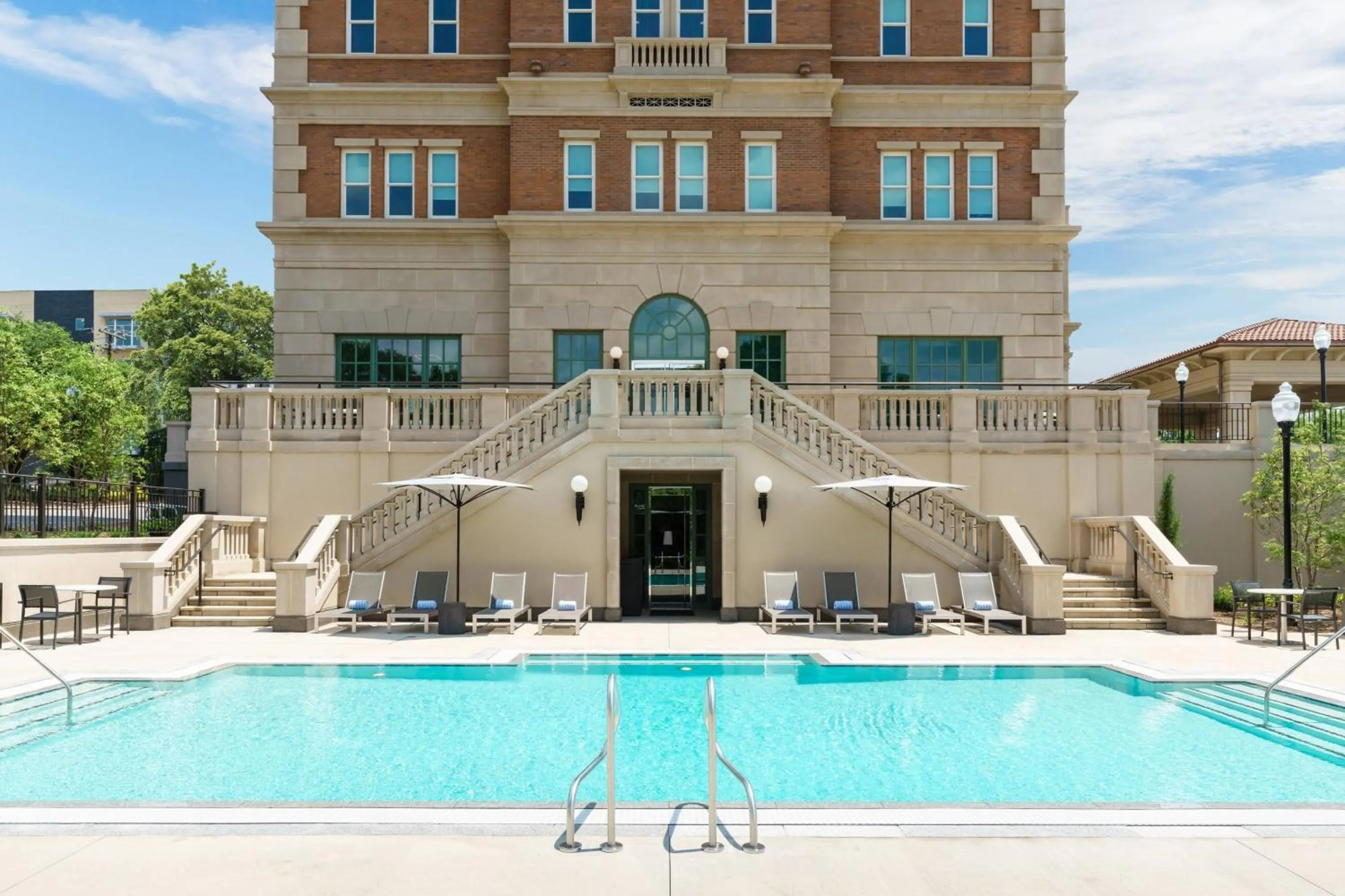 Swimming pool in AC Hotel by Marriott Spartanburg
