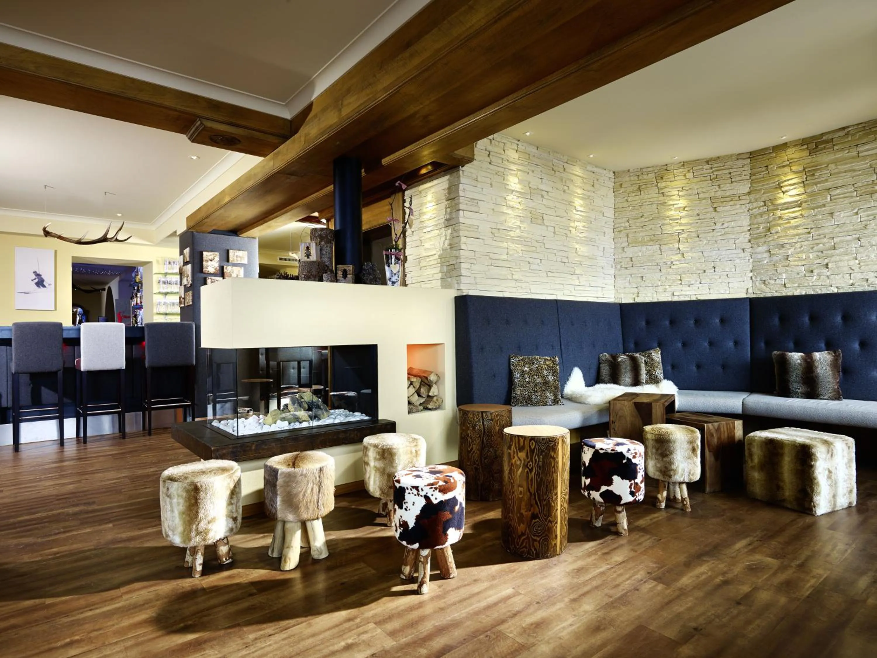 Lounge or bar in Hotel Alpenfriede