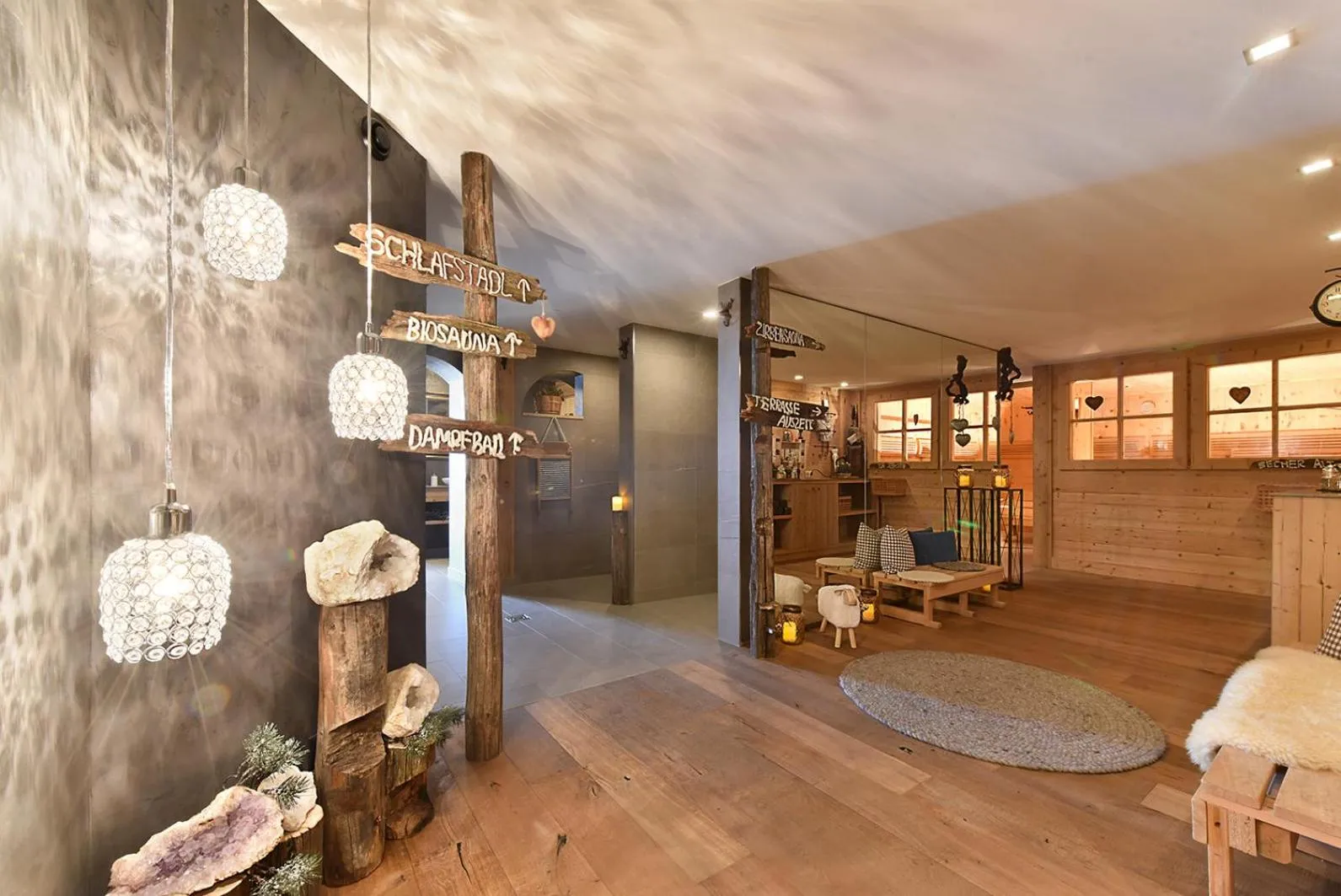 Spa and wellness centre/facilities in Hotel Alpenfriede