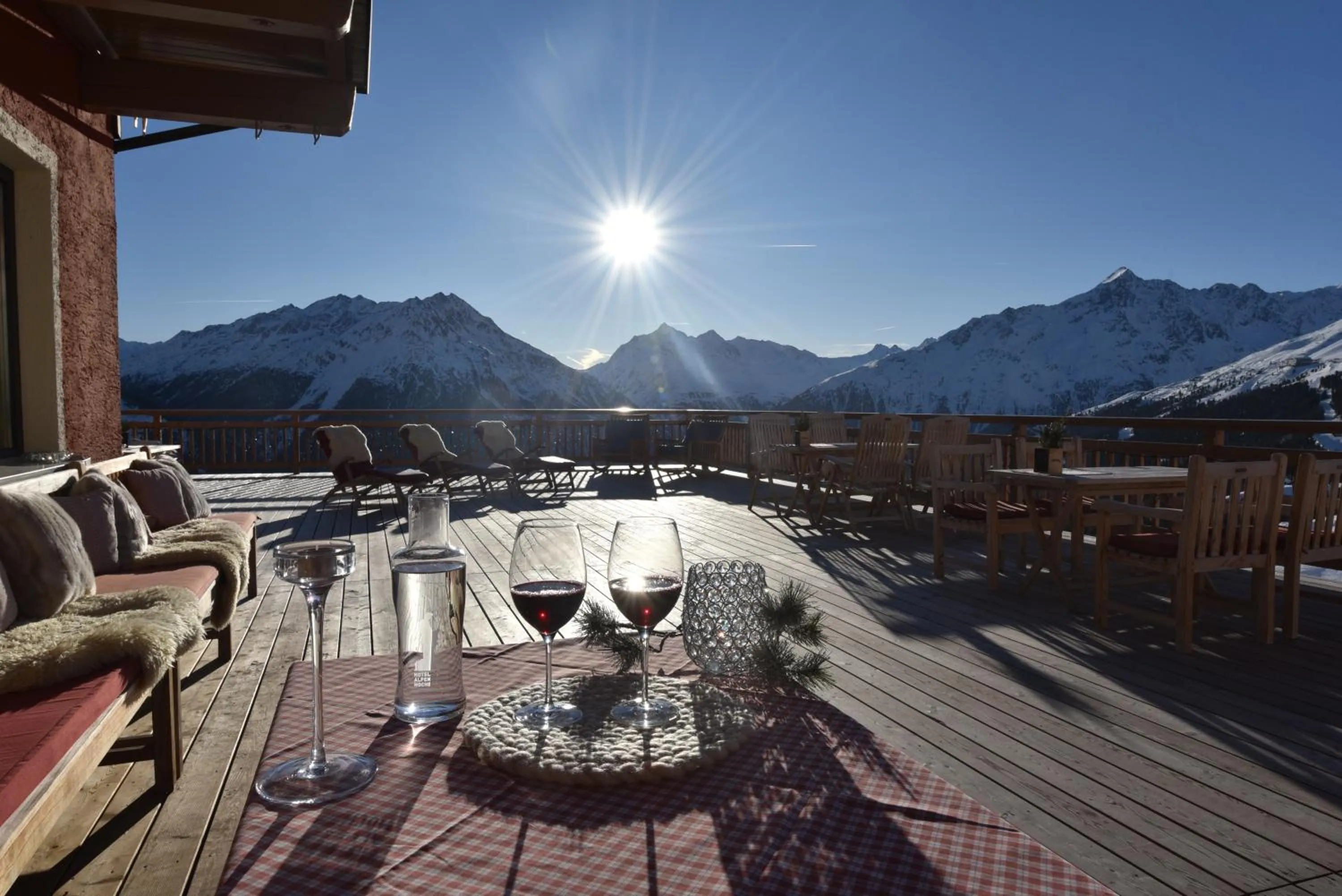 Balcony/Terrace in Hotel Alpenfriede
