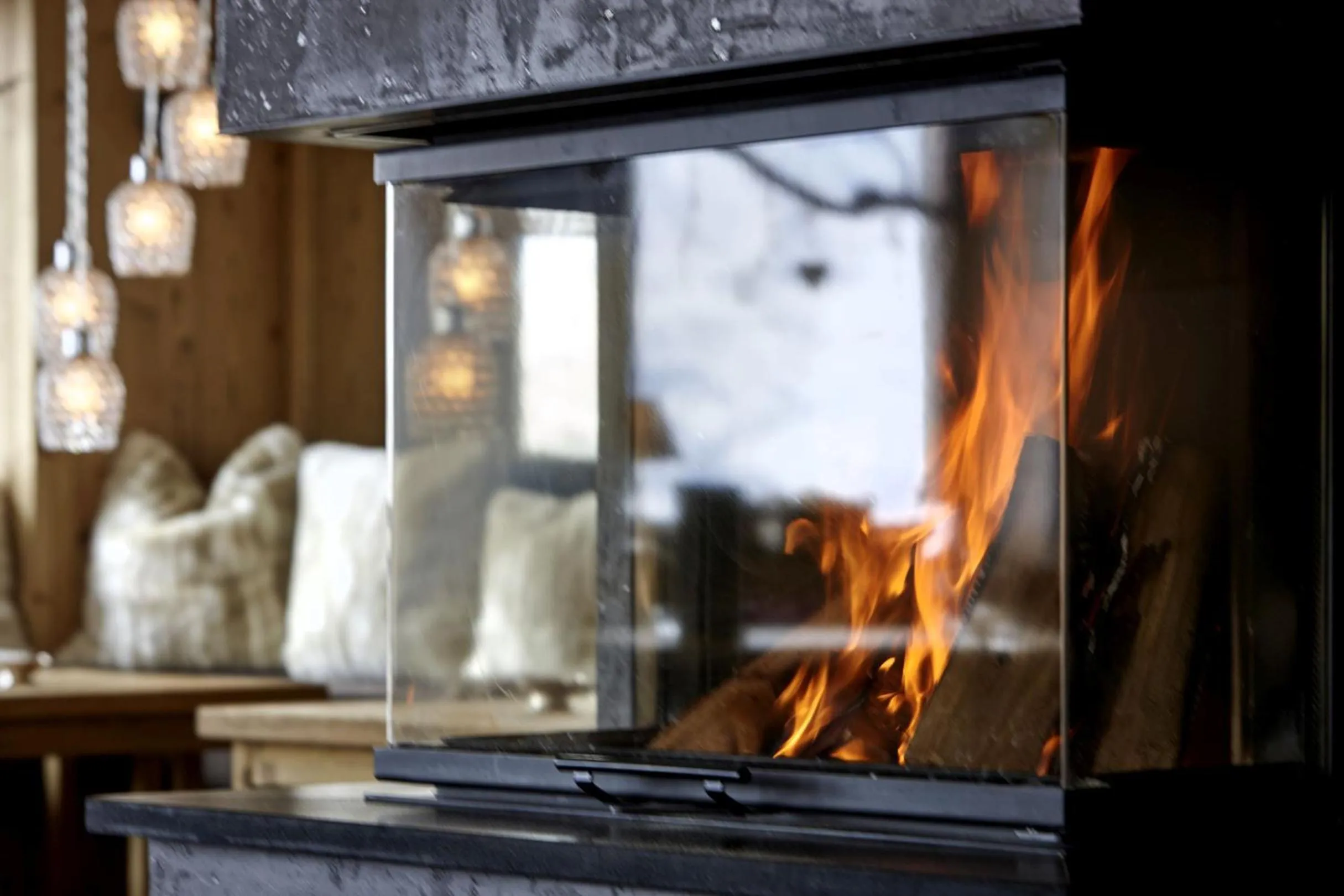 Communal lounge/ TV room in Hotel Alpenfriede
