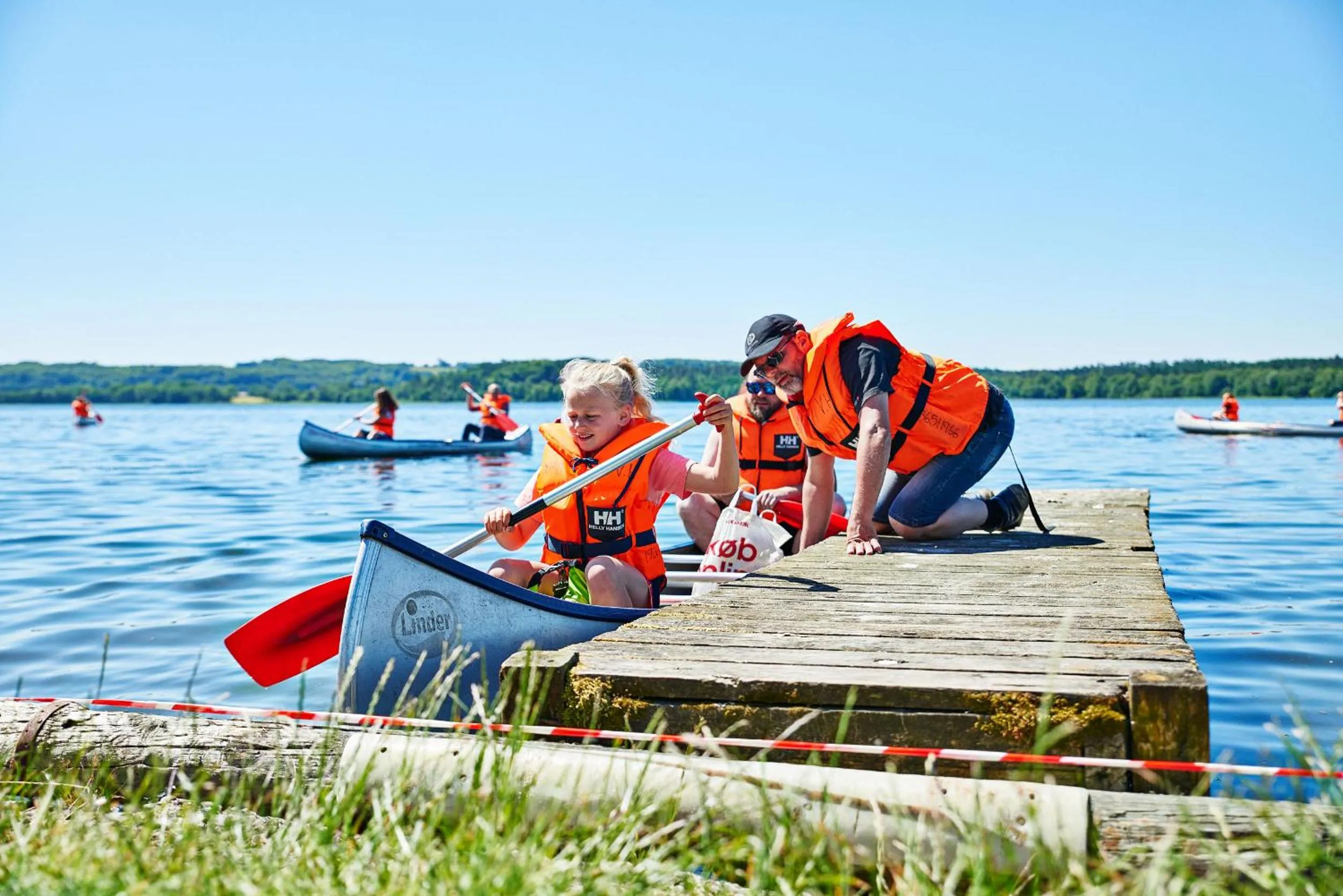 Canoeing in Danhostel Skanderborg