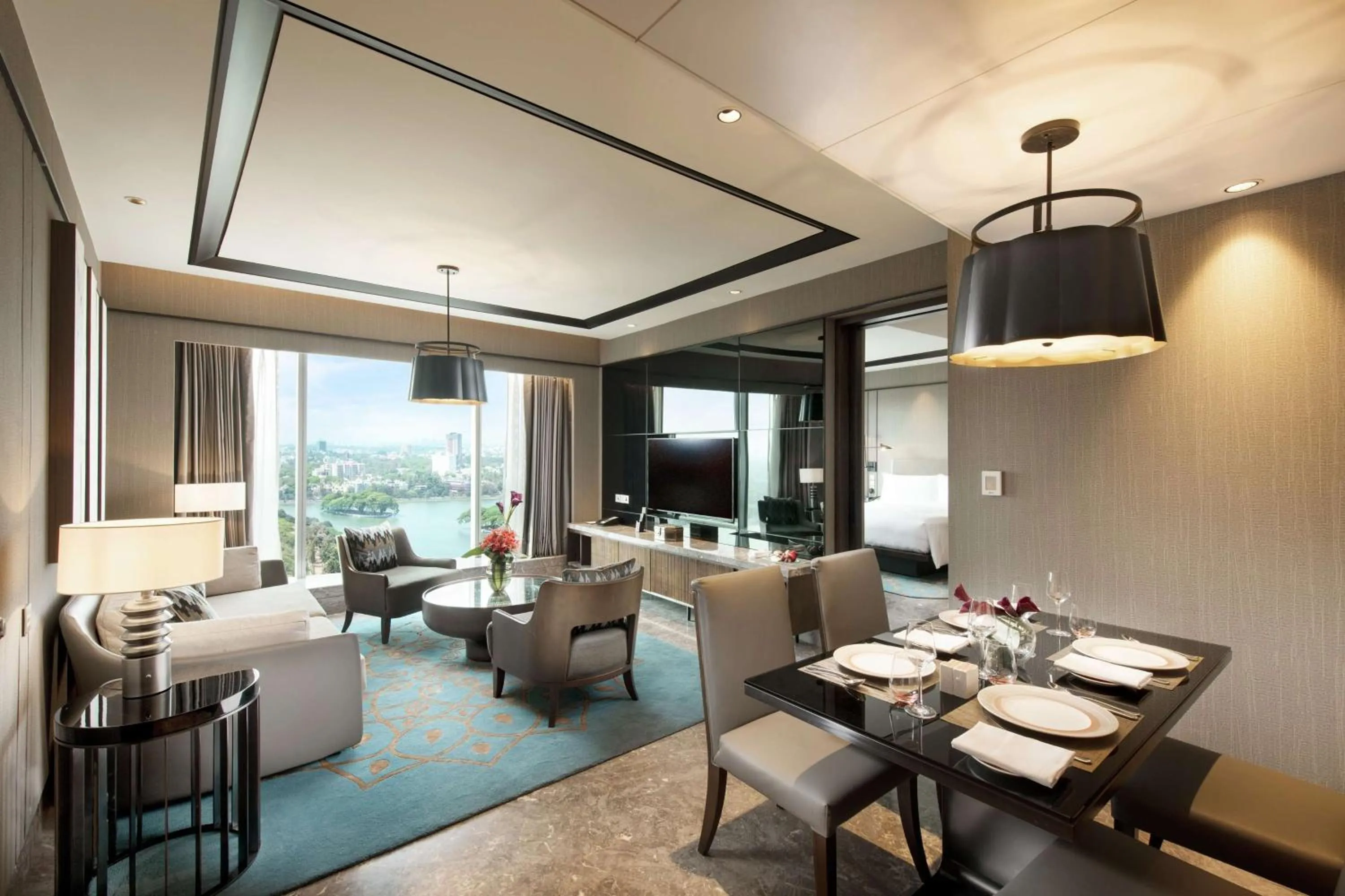 Seating area in Conrad Bengaluru