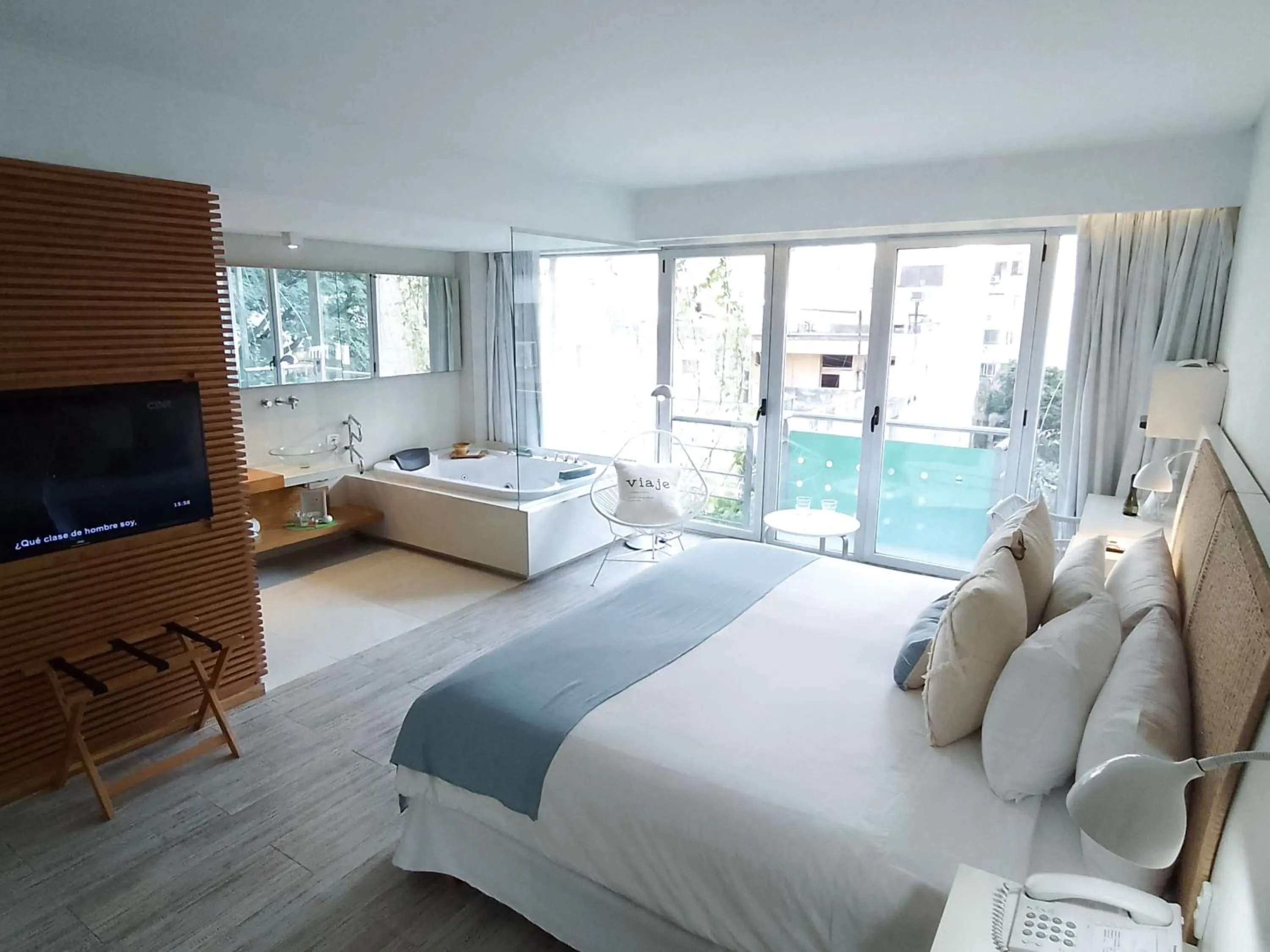 Bed in CasaCalma Hotel