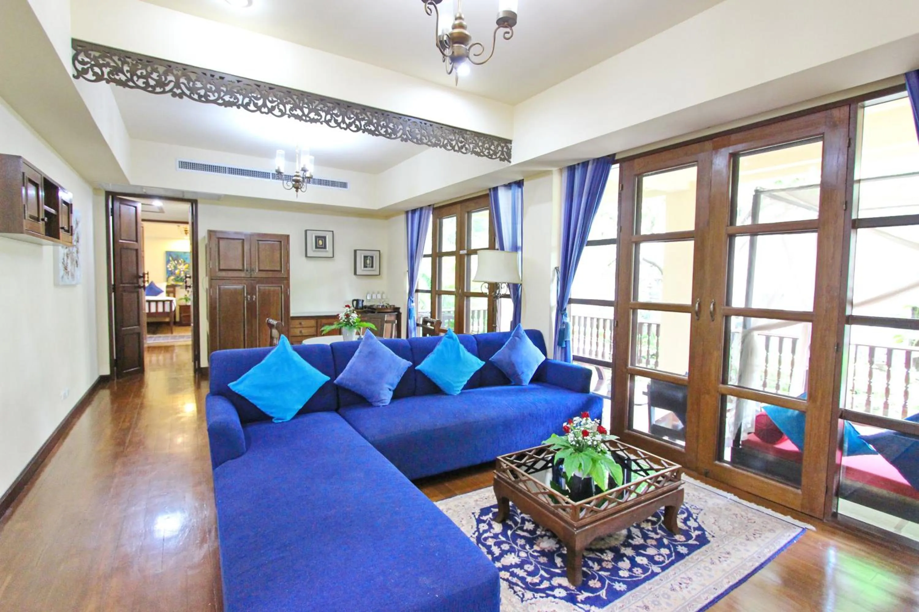 Living room in Shewe Wana Suite Resort