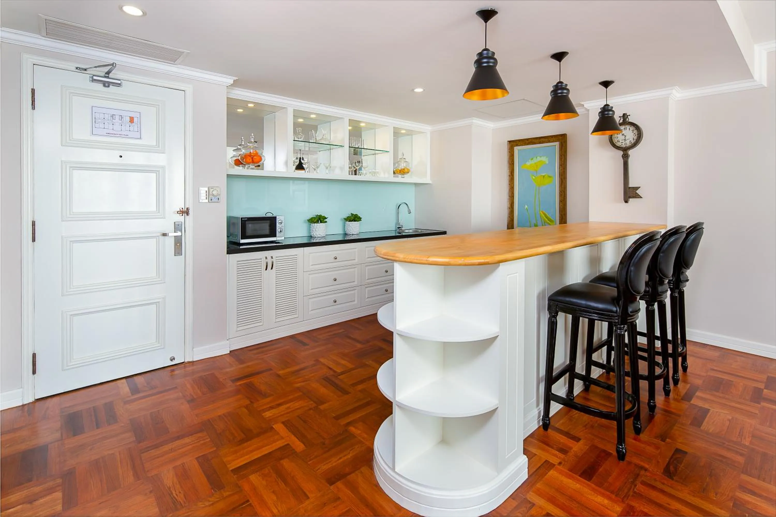 Kitchen or kitchenette in Muong Thanh Luxury Song Han Hotel