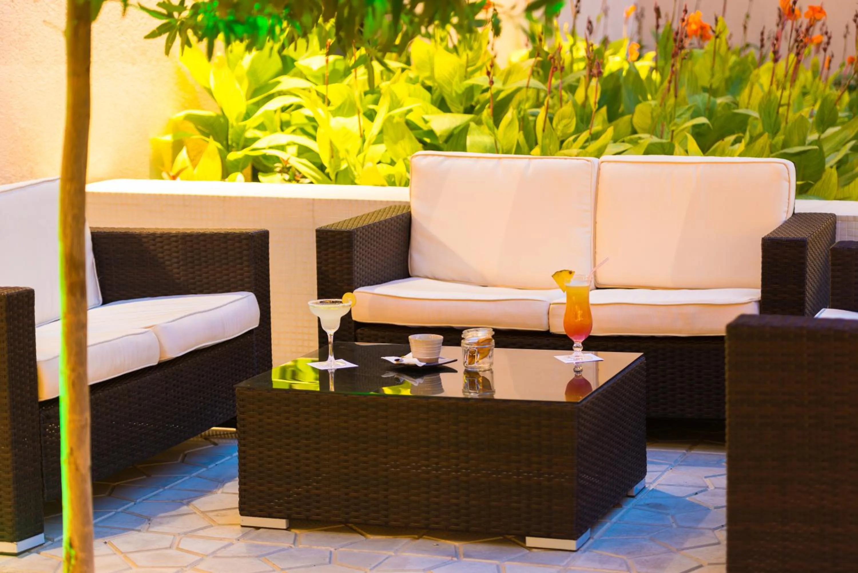 Patio in Radisson Blu Hotel N'Djamena