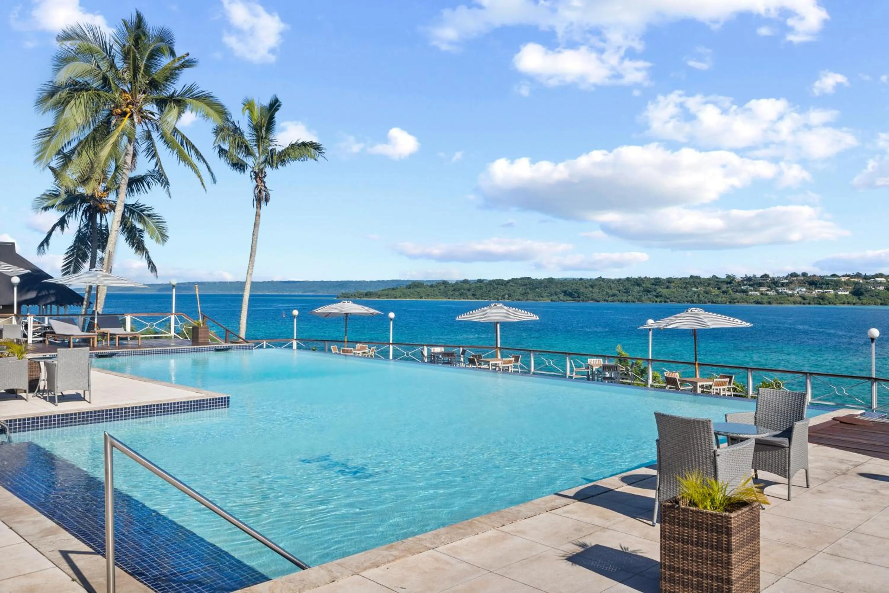 Pool view in Iririki Island Resort & Spa