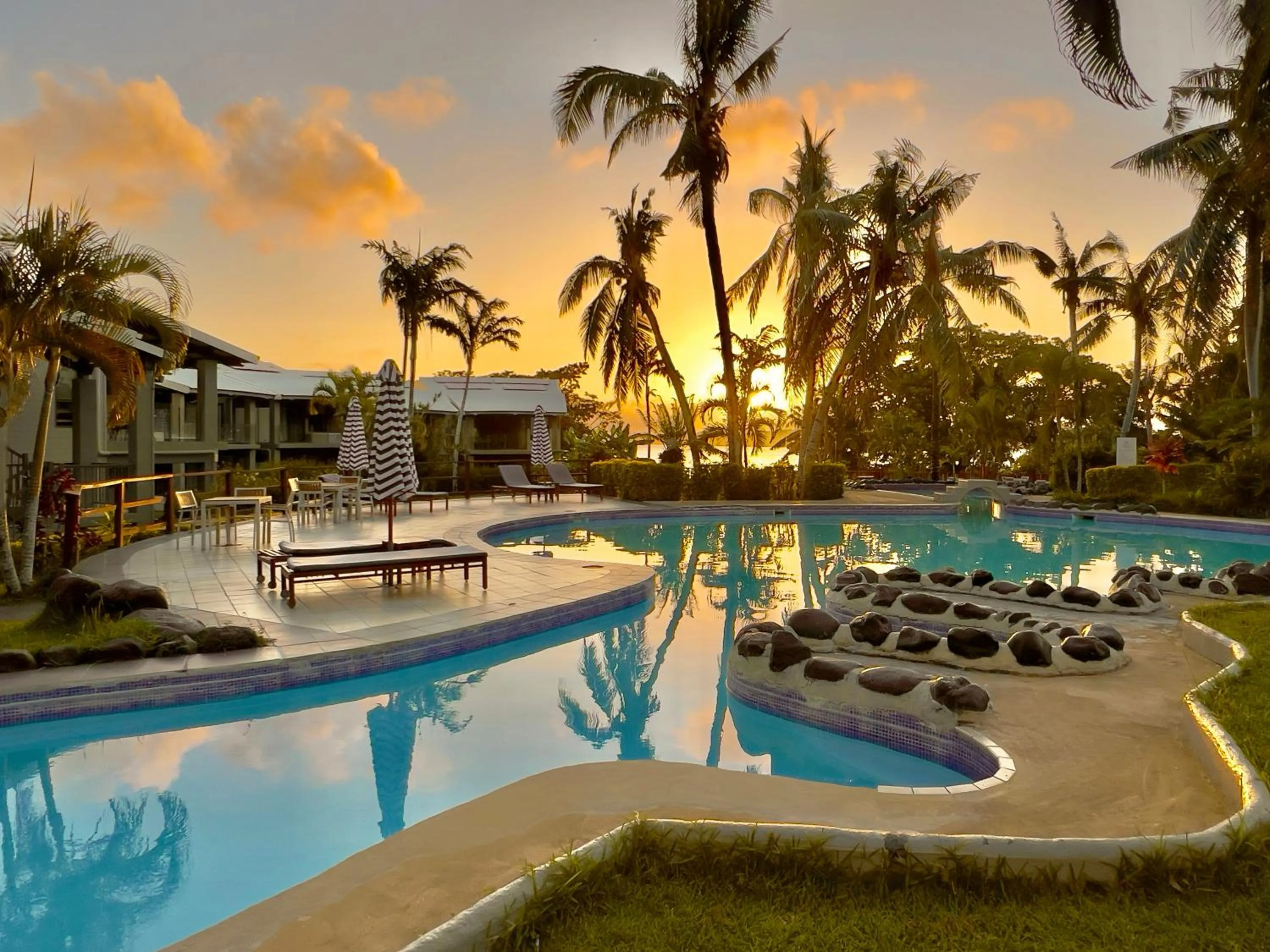 Sunset in Iririki Island Resort & Spa