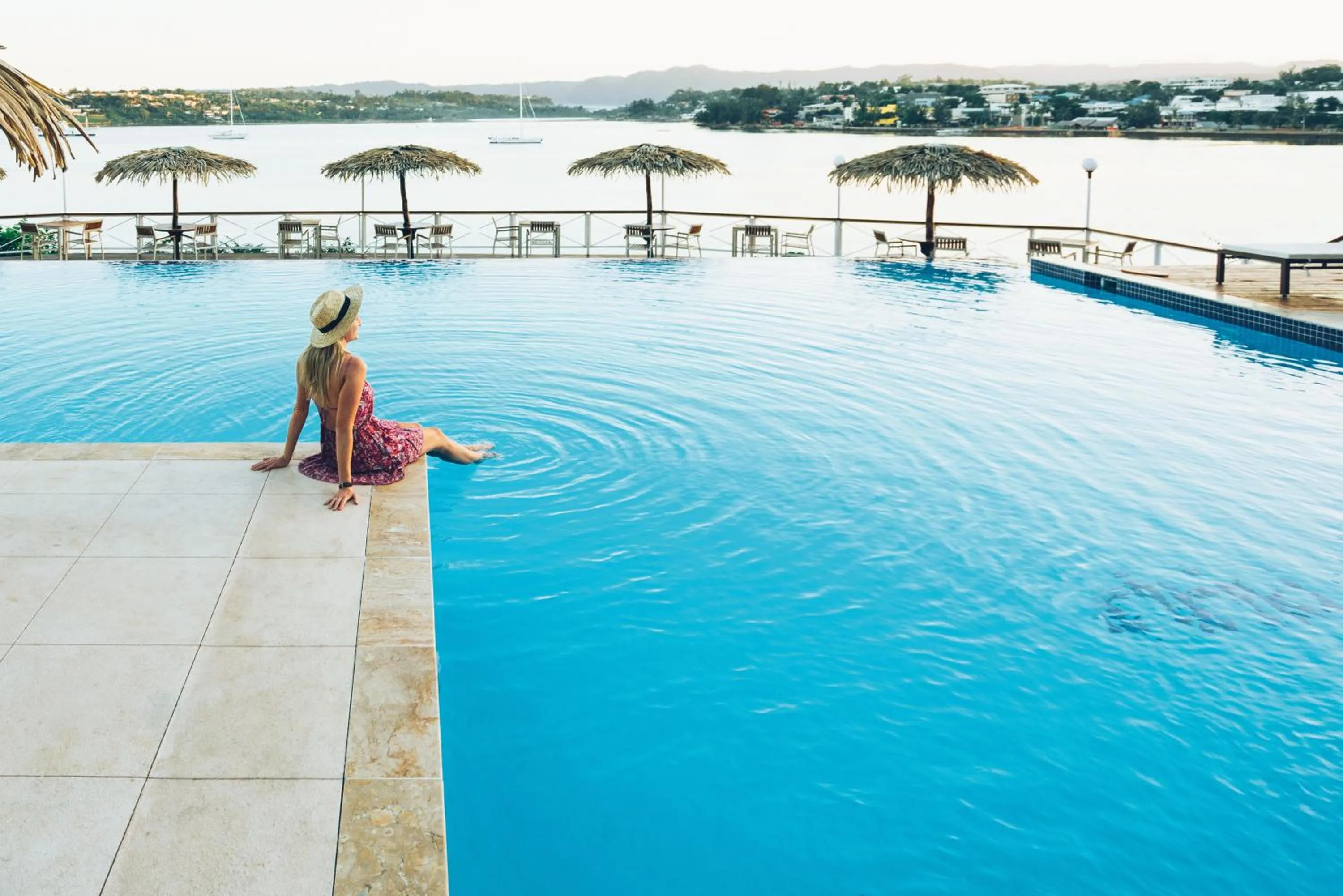 Pool view in Iririki Island Resort & Spa