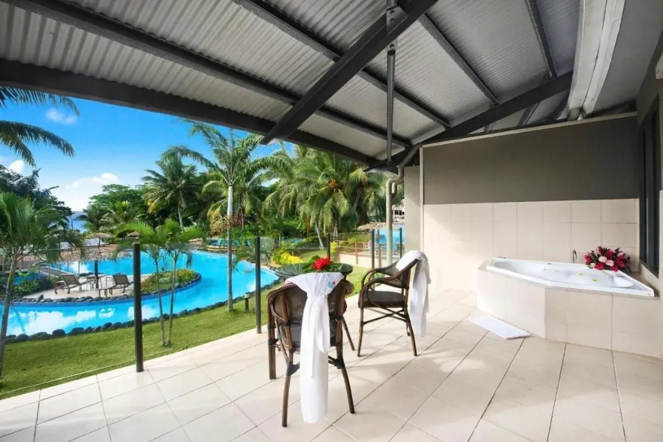 Deluxe Apartment with Pool View in Iririki Island Resort & Spa Deluxe Apartment with Pool View in Iririki Island Resort & Spa