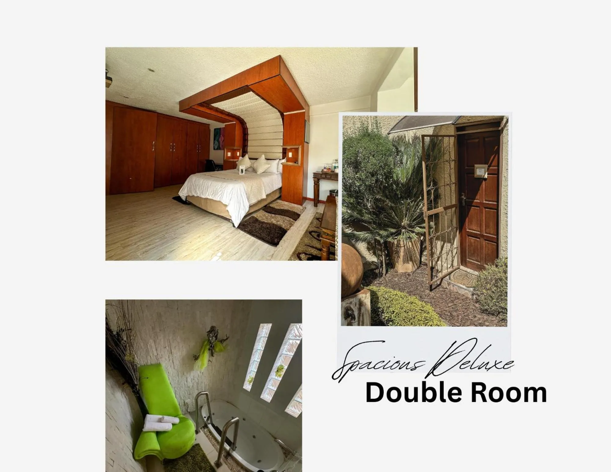 Text overlay, Bed in Kiwara Guesthouse