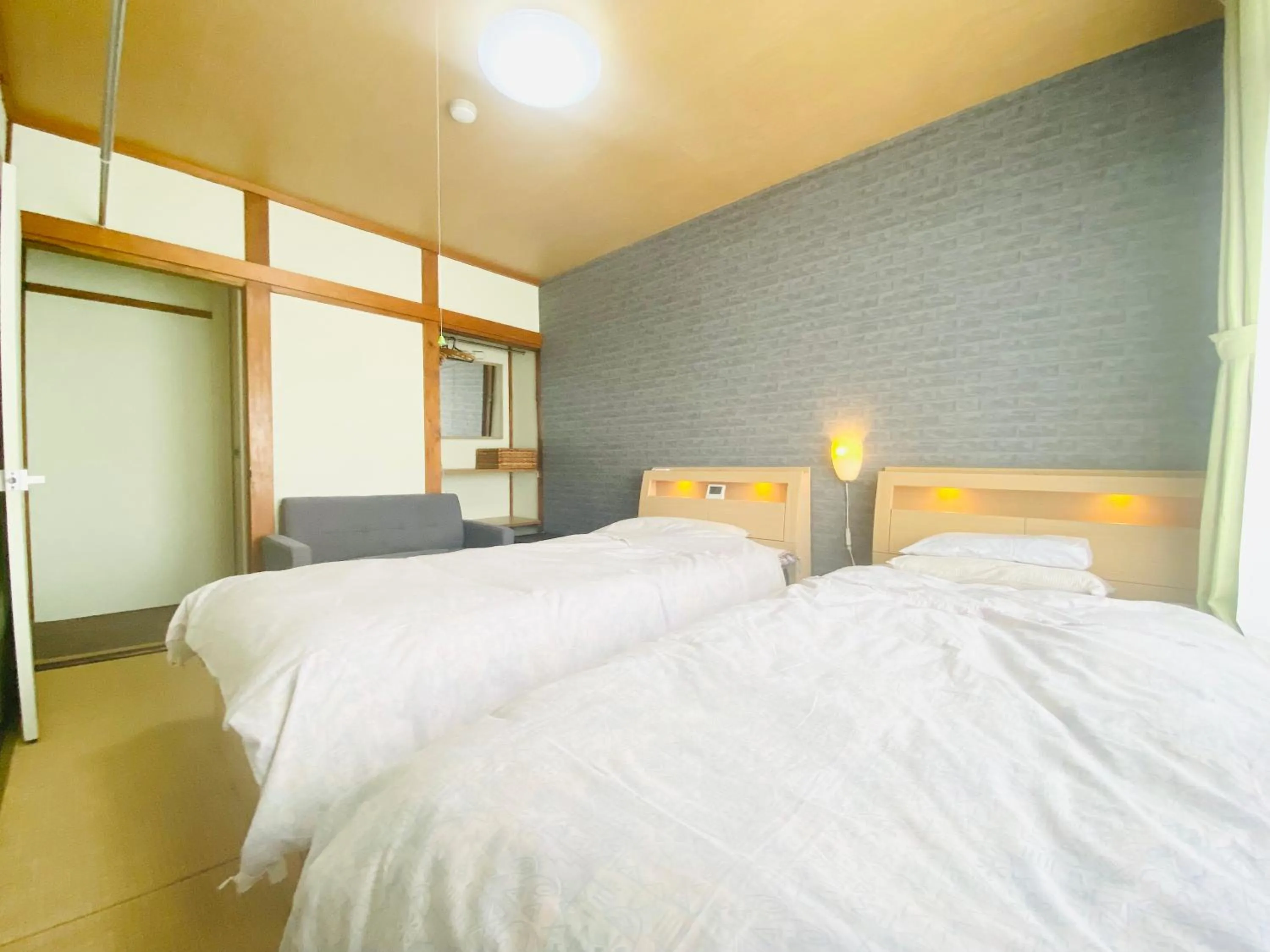 Bed in Ryokan Sansui