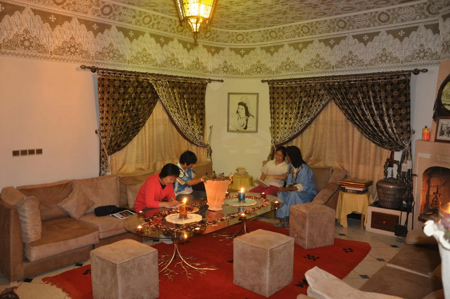 Lounge or bar in Riad Villa Midelt