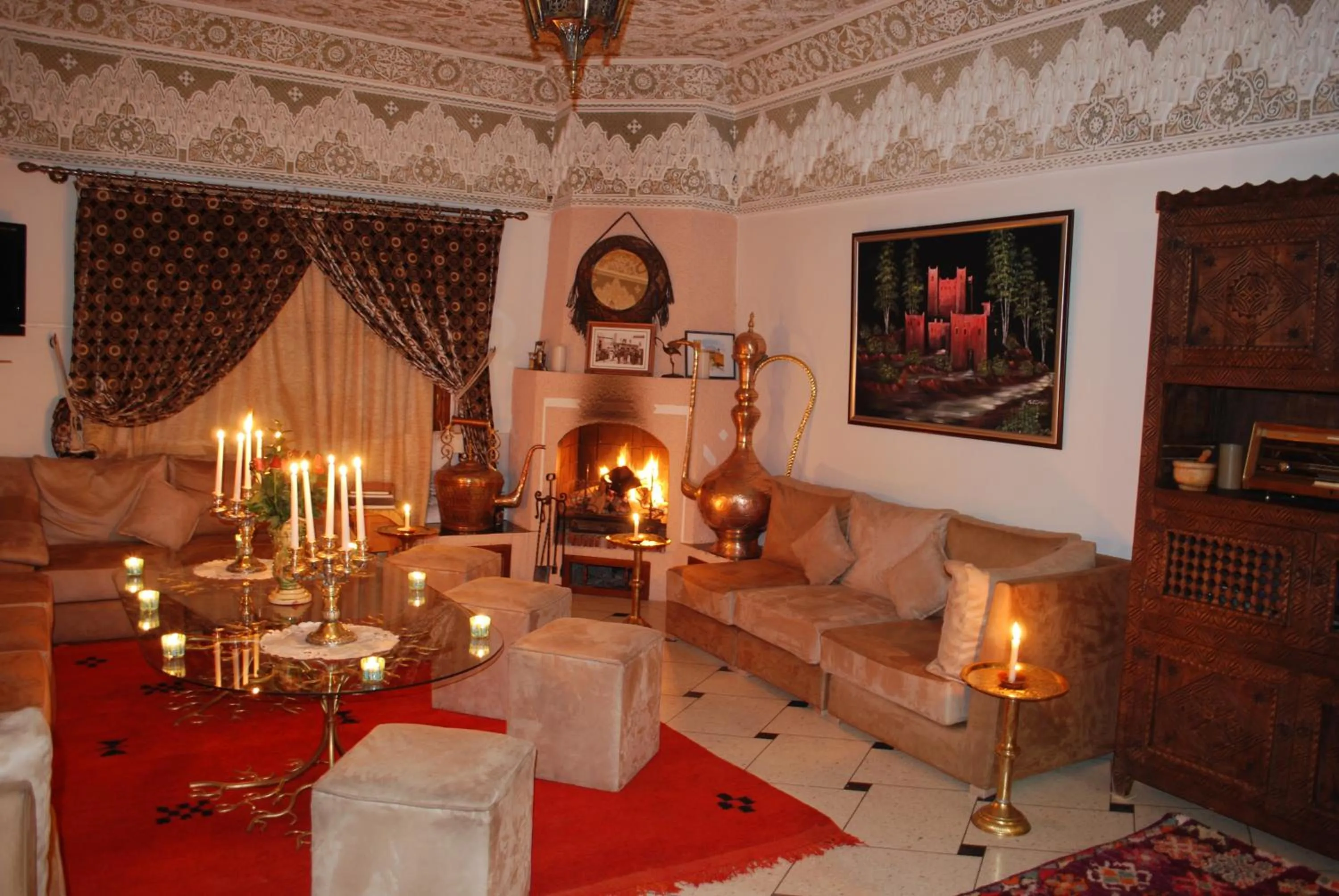 Lounge or bar in Riad Villa Midelt