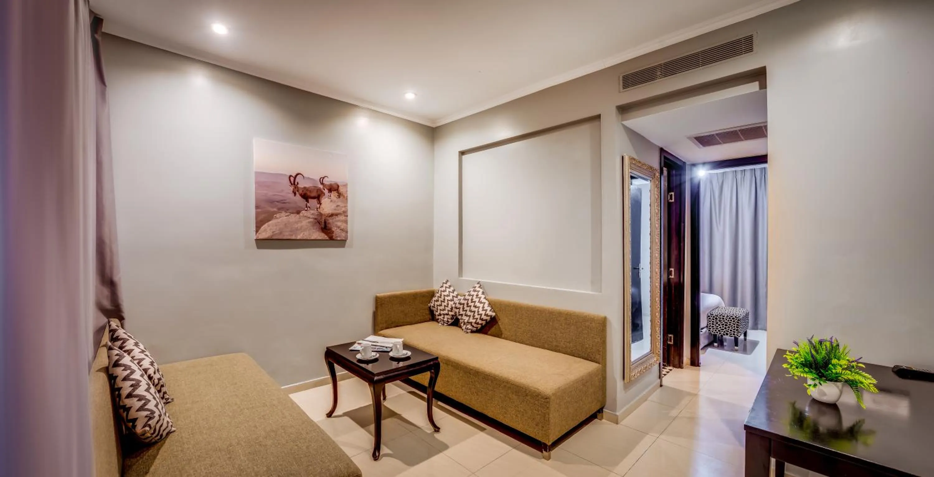 Living room in Daria- Authentic Israeli Experience