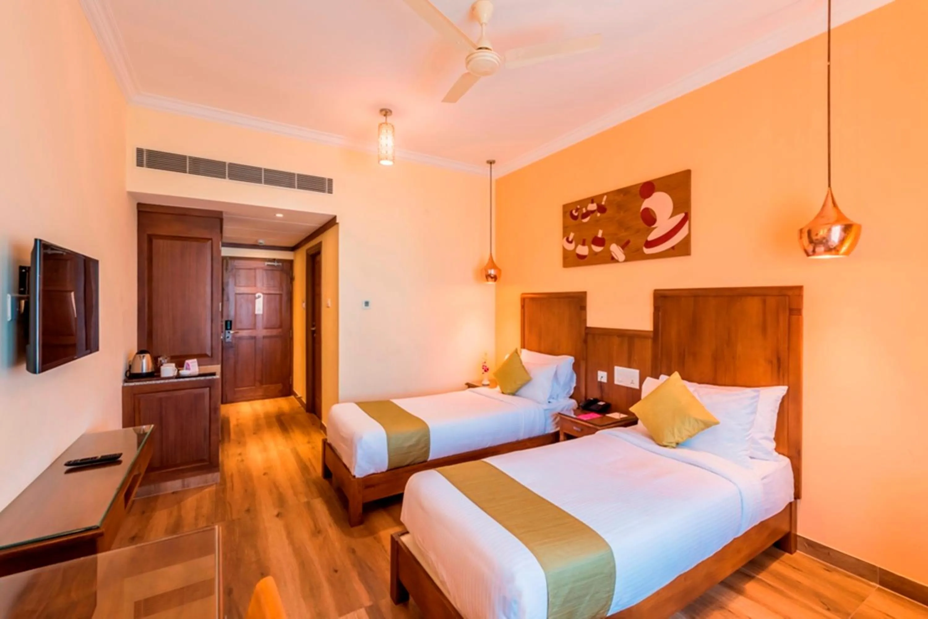 TV and multimedia, Bed in Regenta Central Herald Mysore