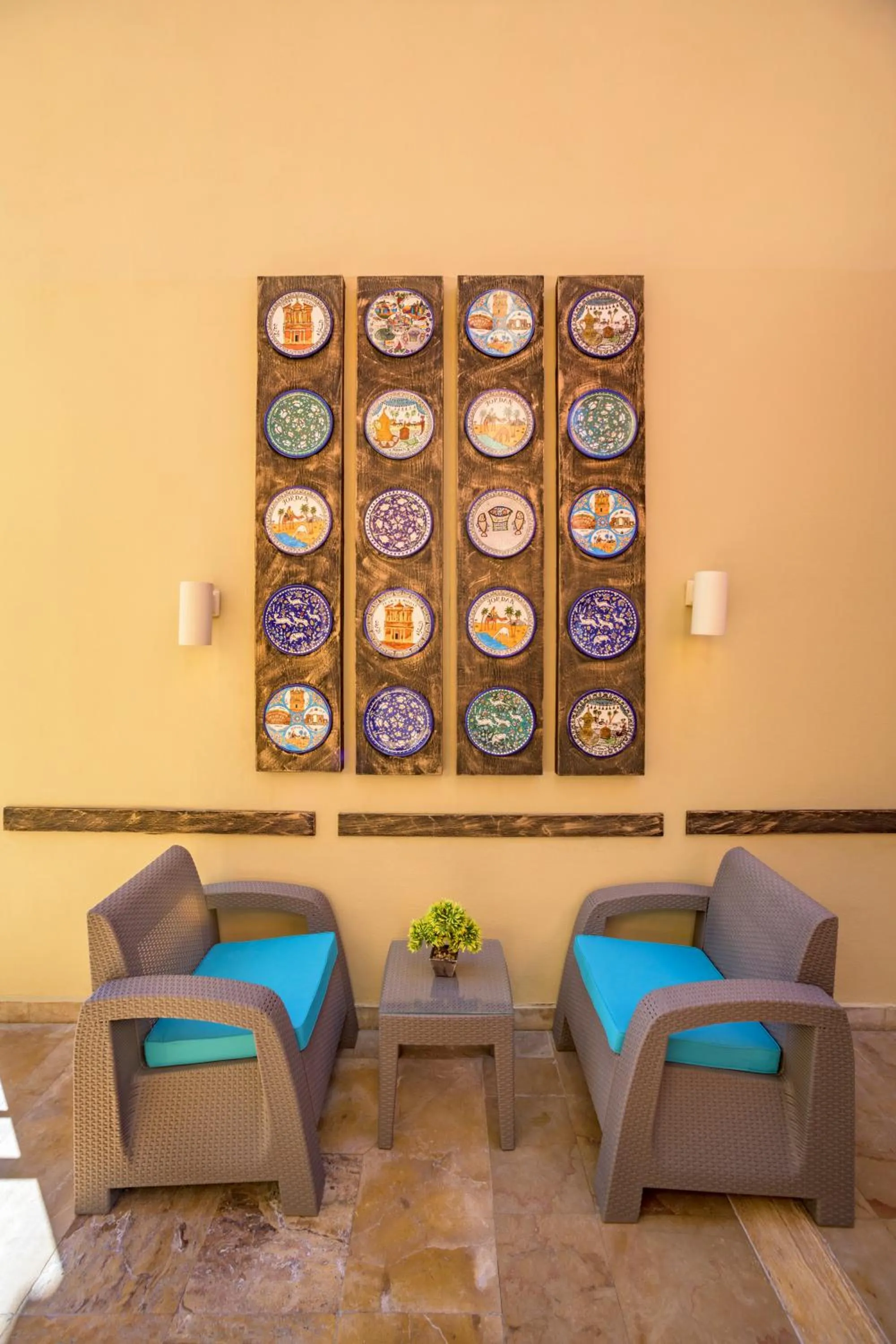 Decorative detail in Marina Plaza Hotel, Tala Bay