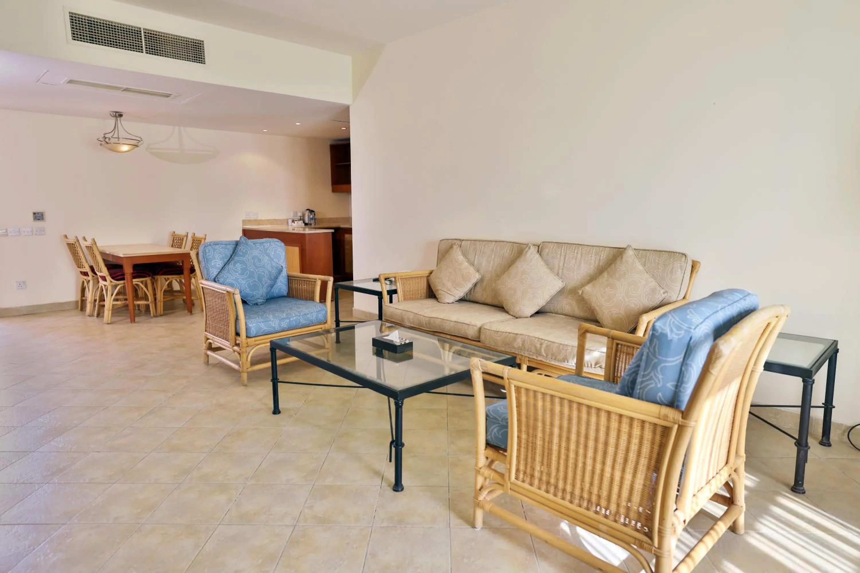 Living room in Marina Plaza Hotel, Tala Bay