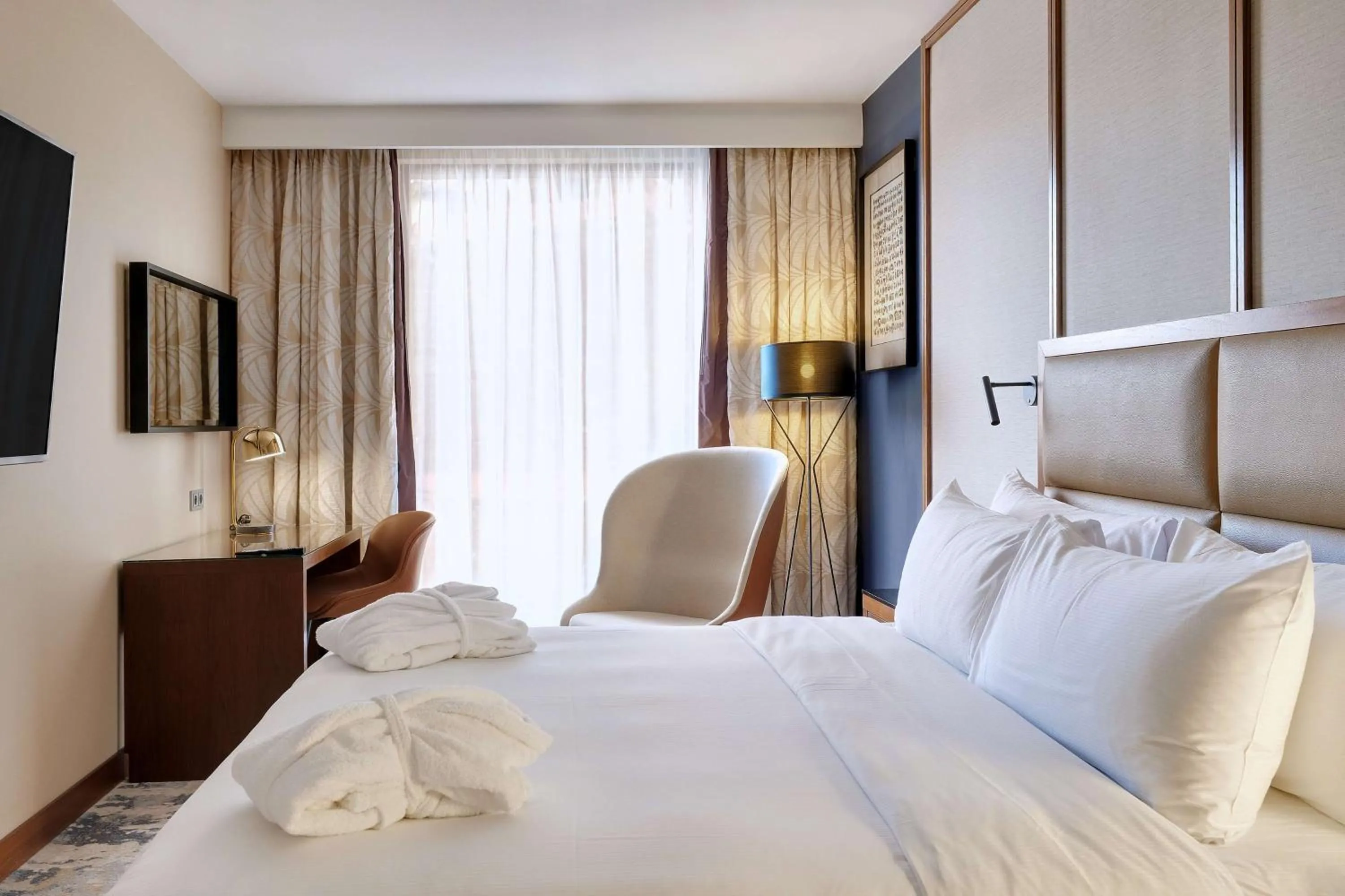 Bed in Hilton Gdansk