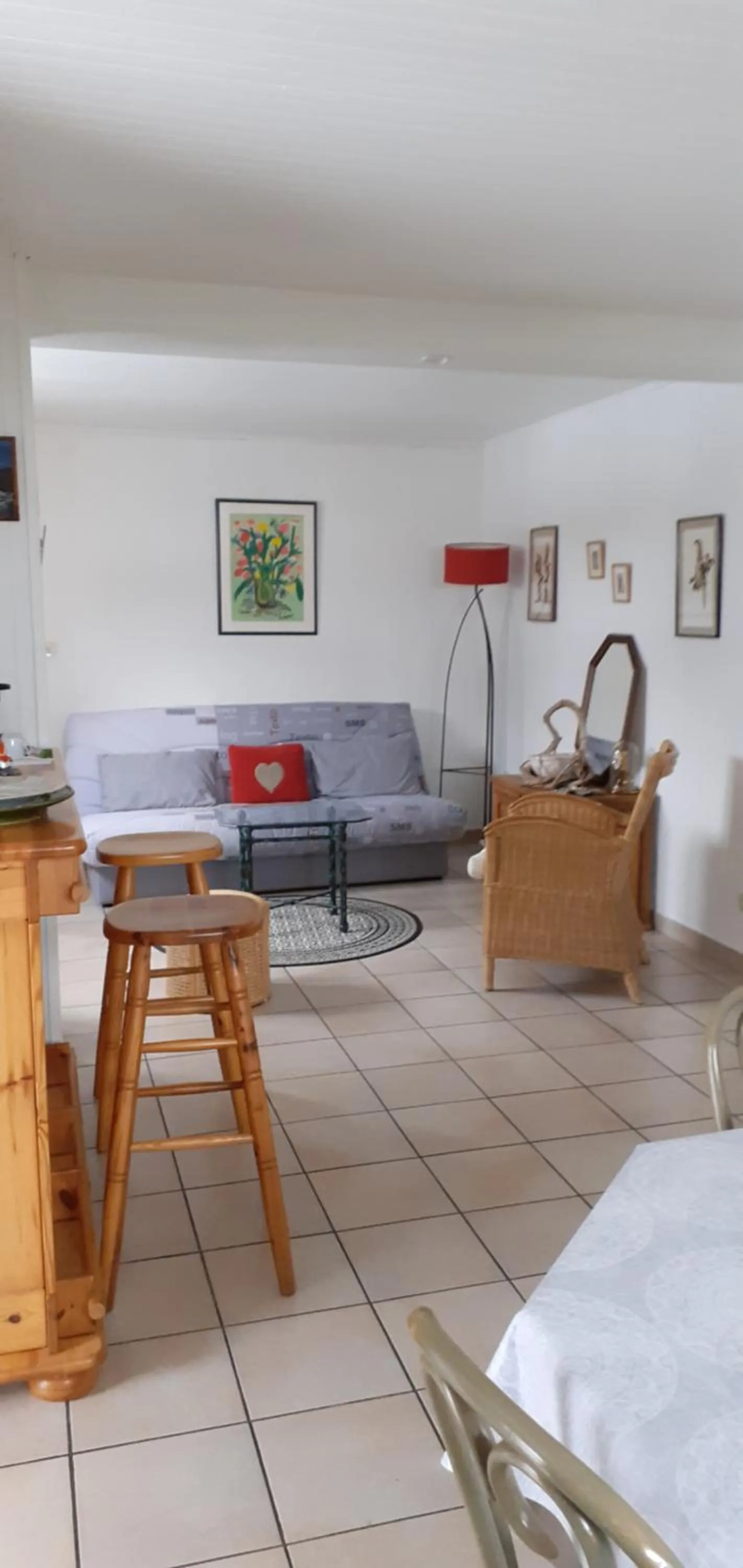 Seating area in Chez Laurette et Louis