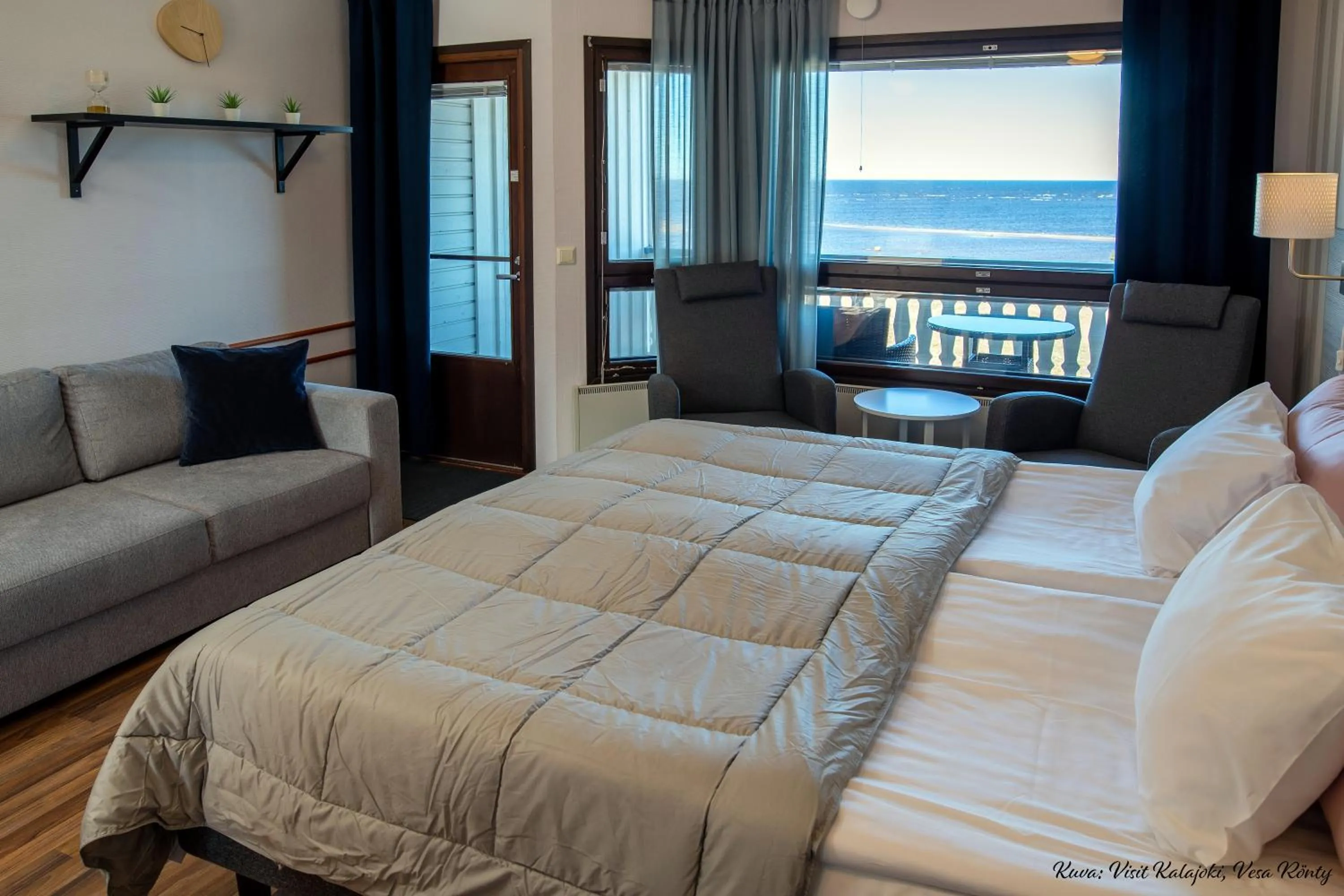 Bed in Hotel Lokkilinna