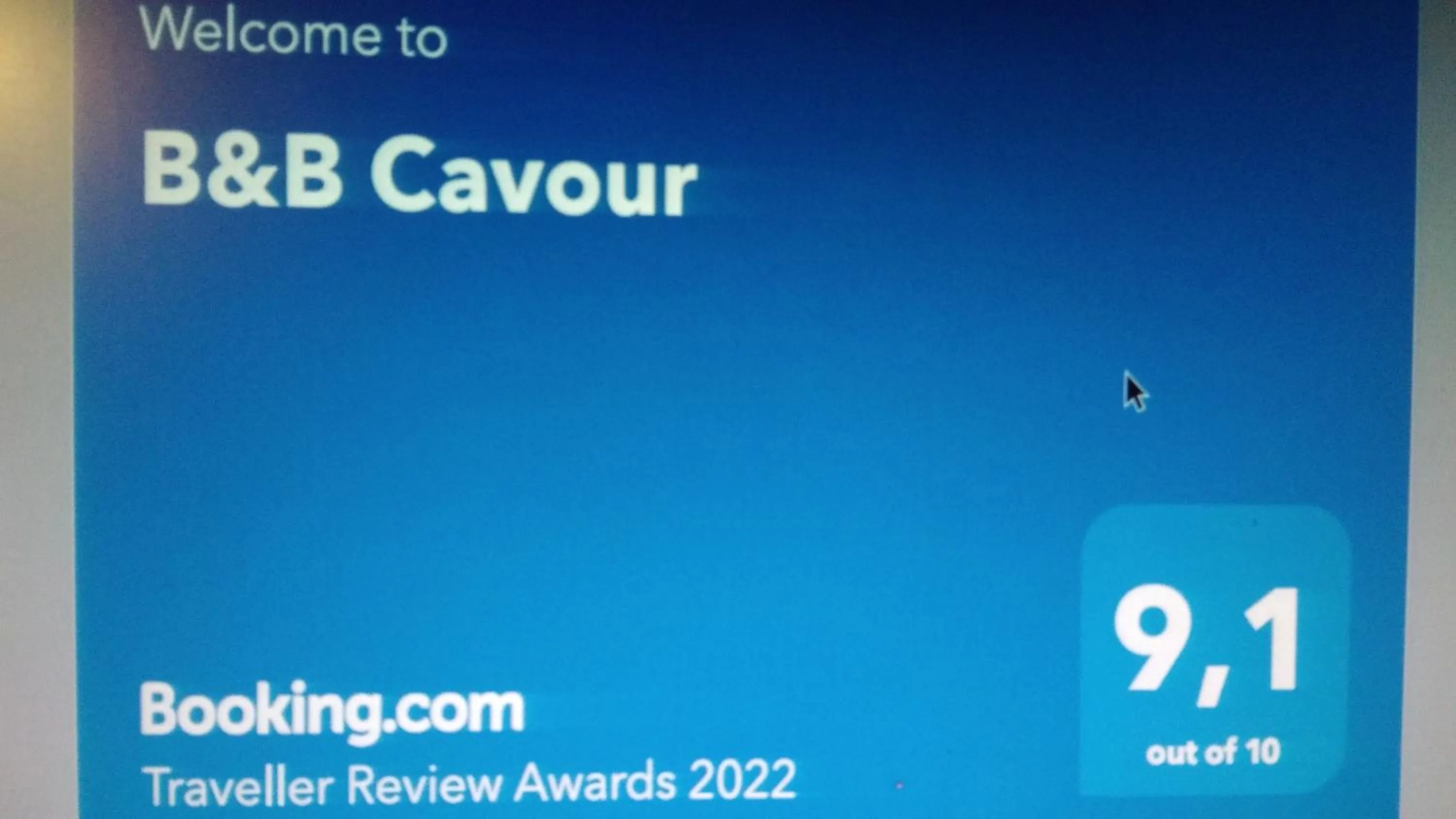 Certificate/Award in B&B Cavour