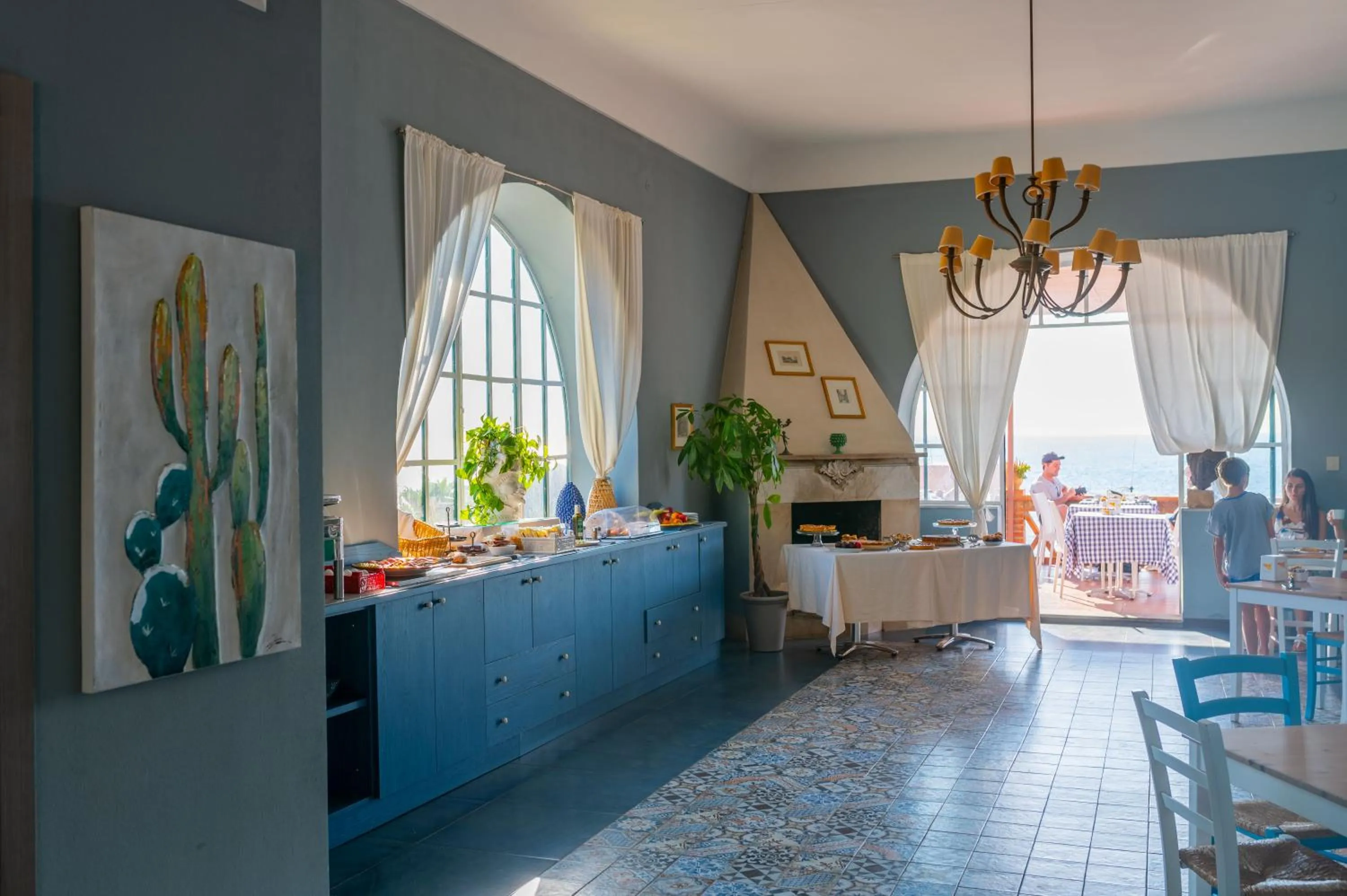 Dining area in Hotel Villino Gallodoro