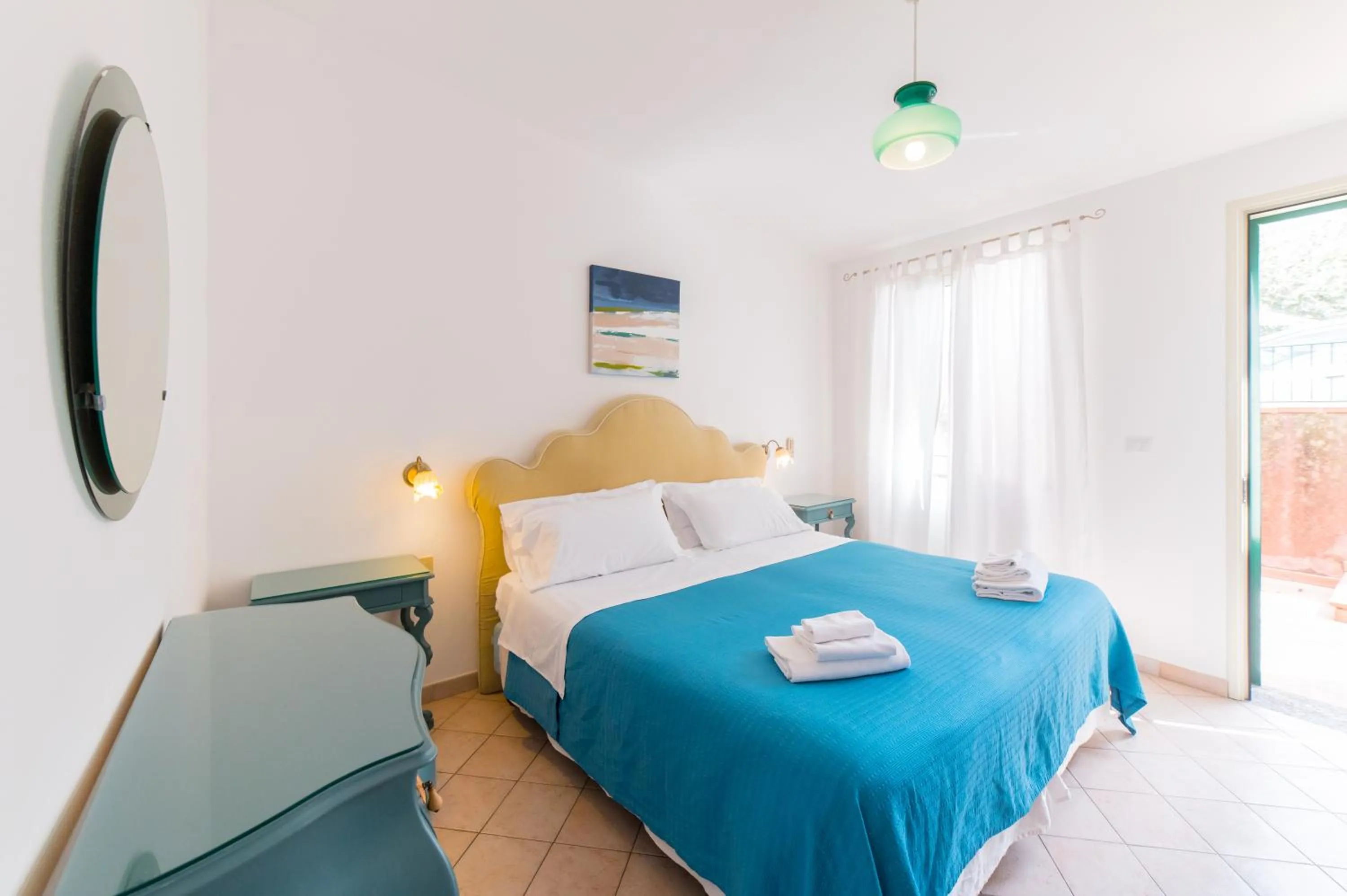 Bed in Hotel Villino Gallodoro