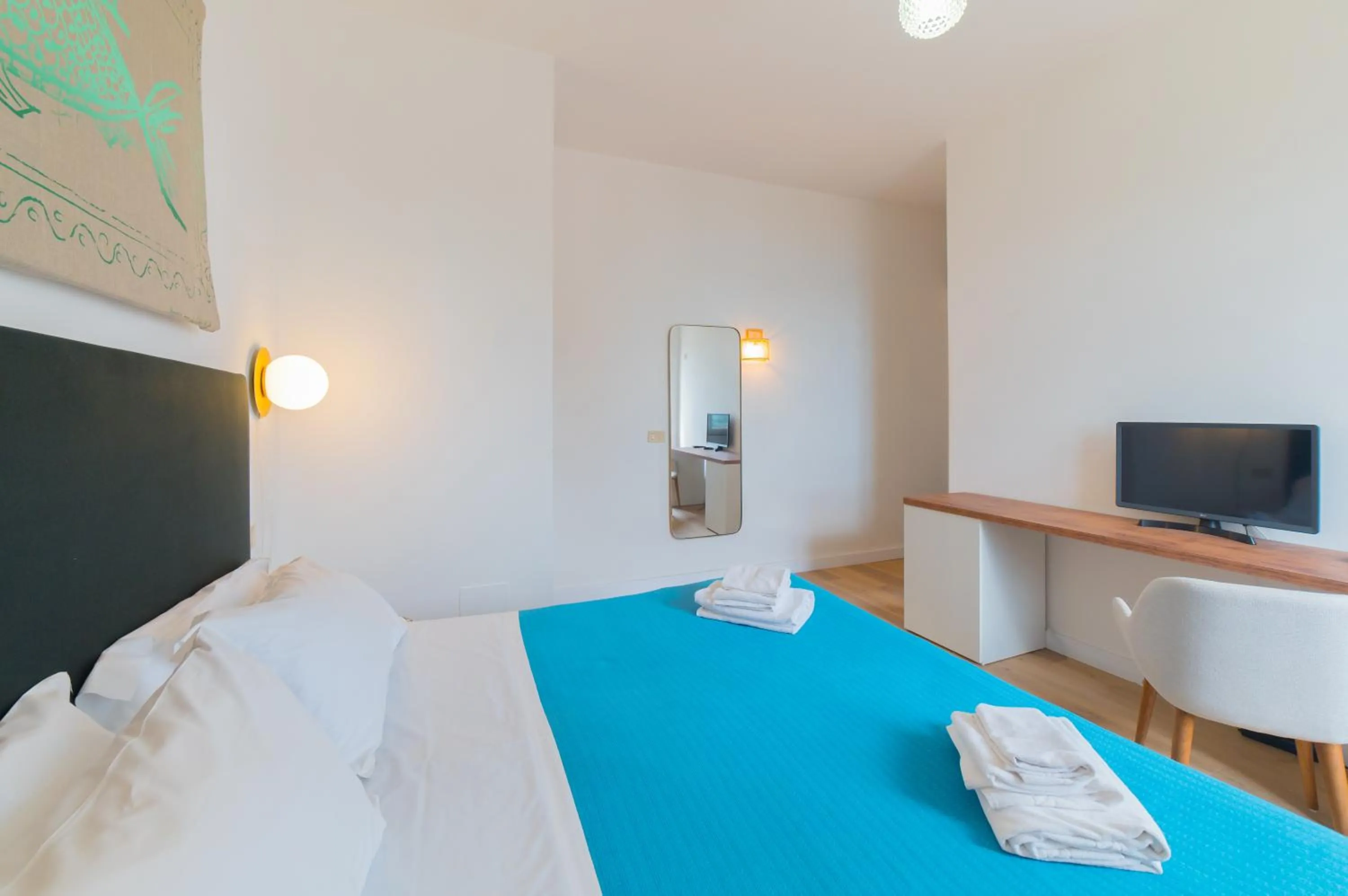 TV and multimedia, Bed in Hotel Villino Gallodoro